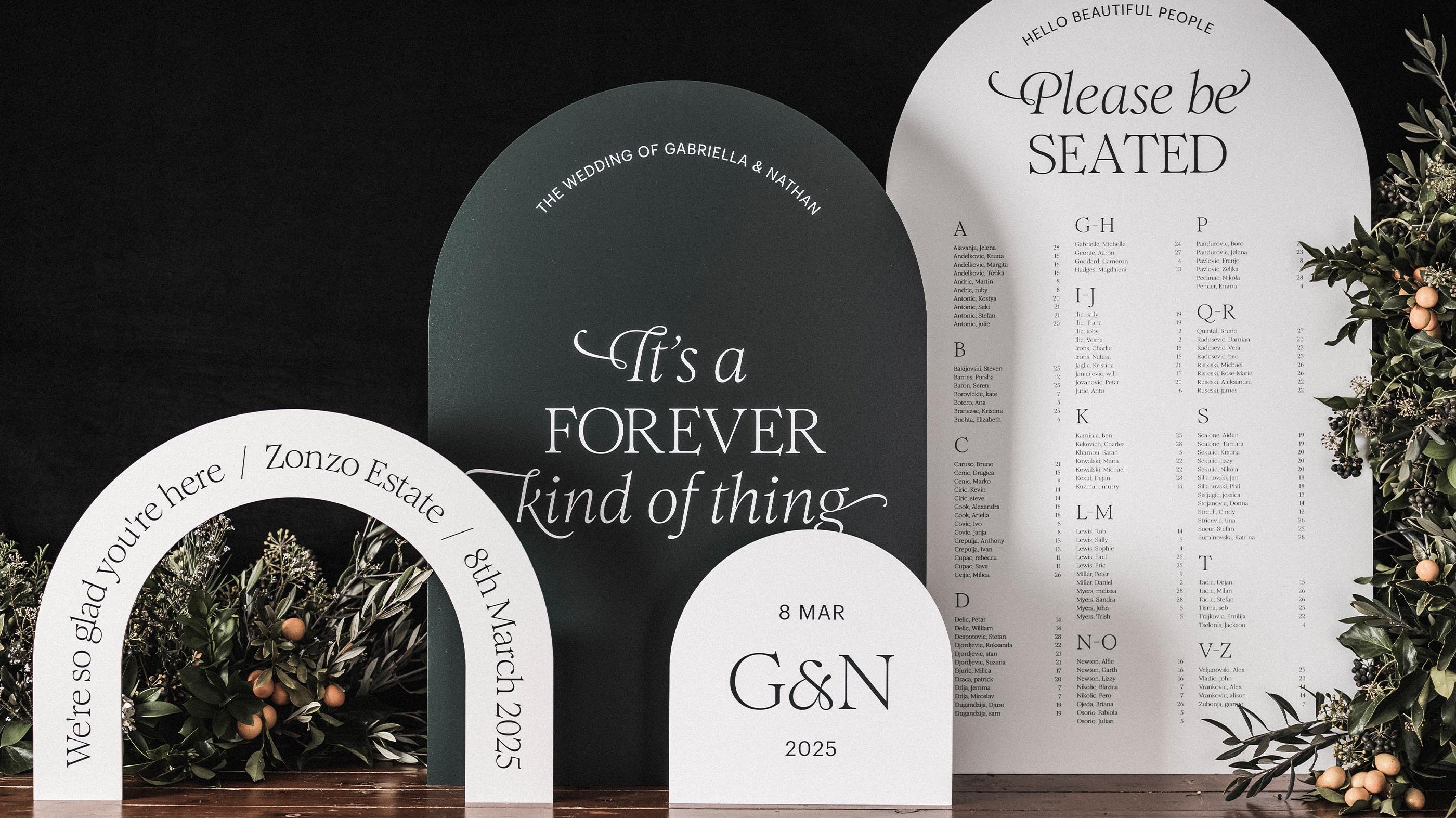 12 personalised wedding welcome sign examples