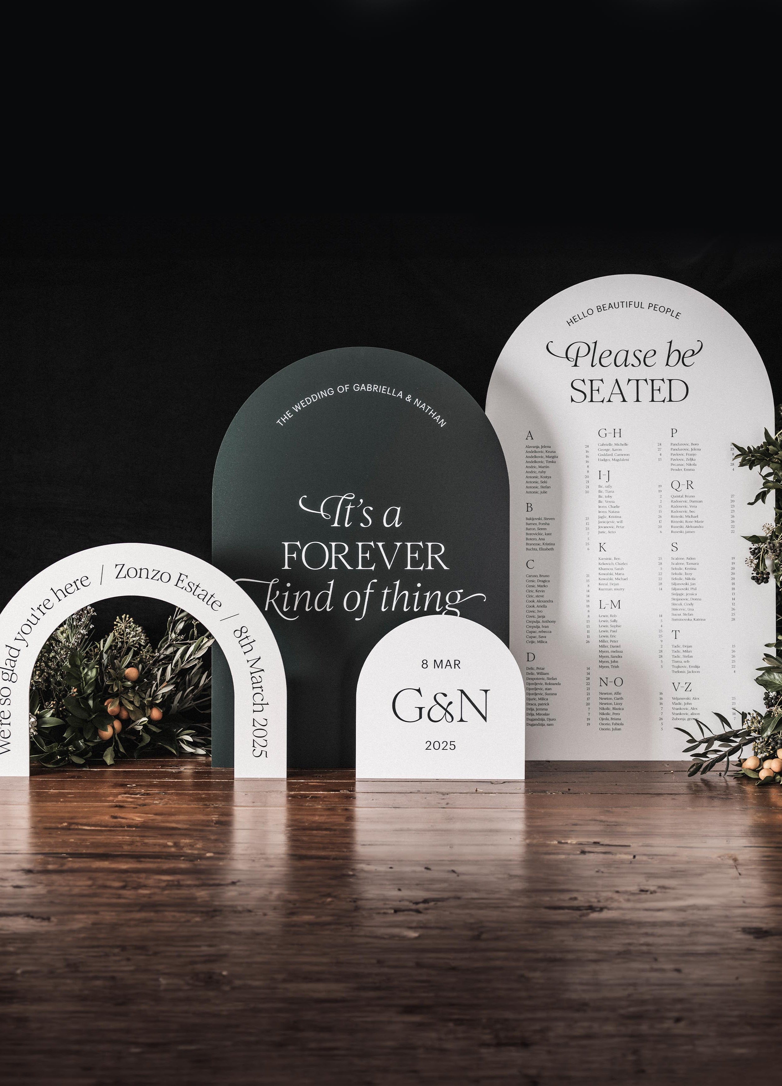 12 personalised wedding welcome sign examples