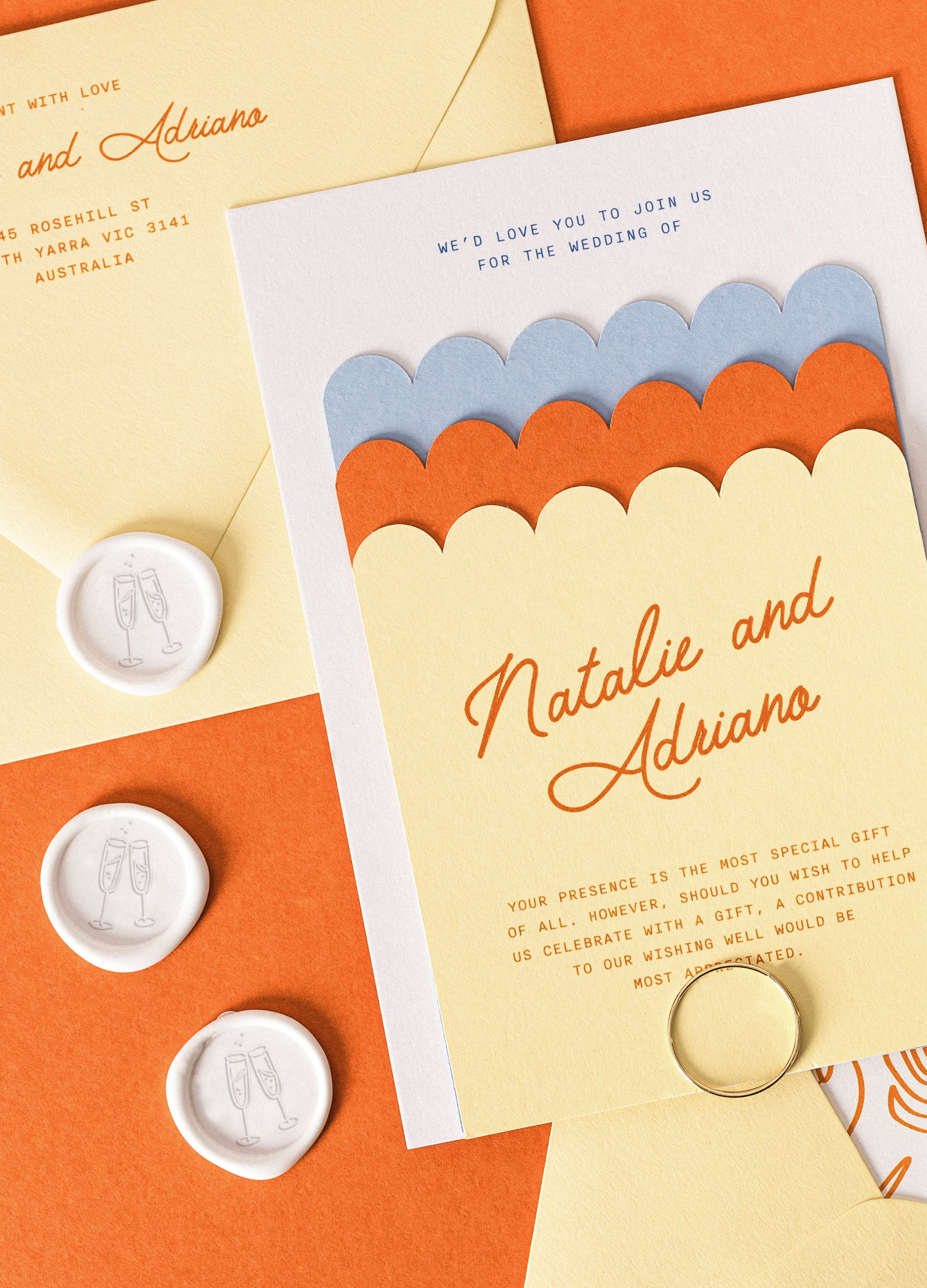 Wedding stationery inspiration for a chic beach wedding