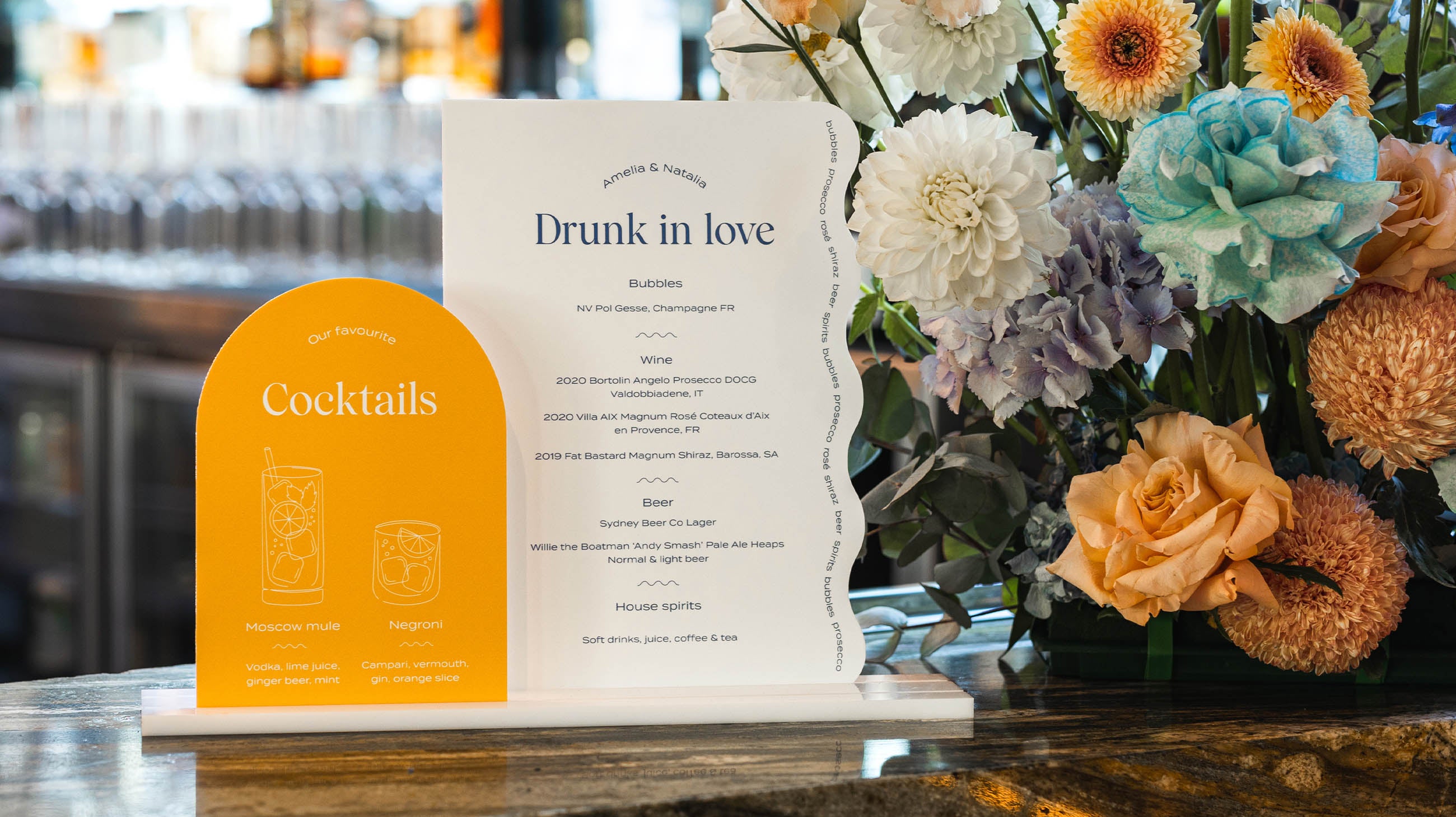 What size should my wedding signage be?