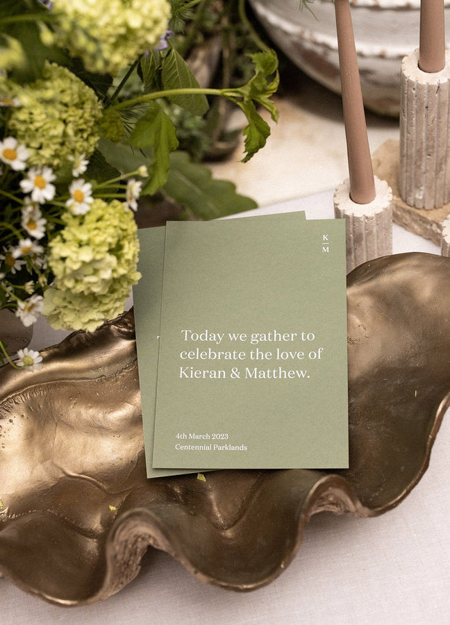 Everything you need to know about wedding ceremony booklets