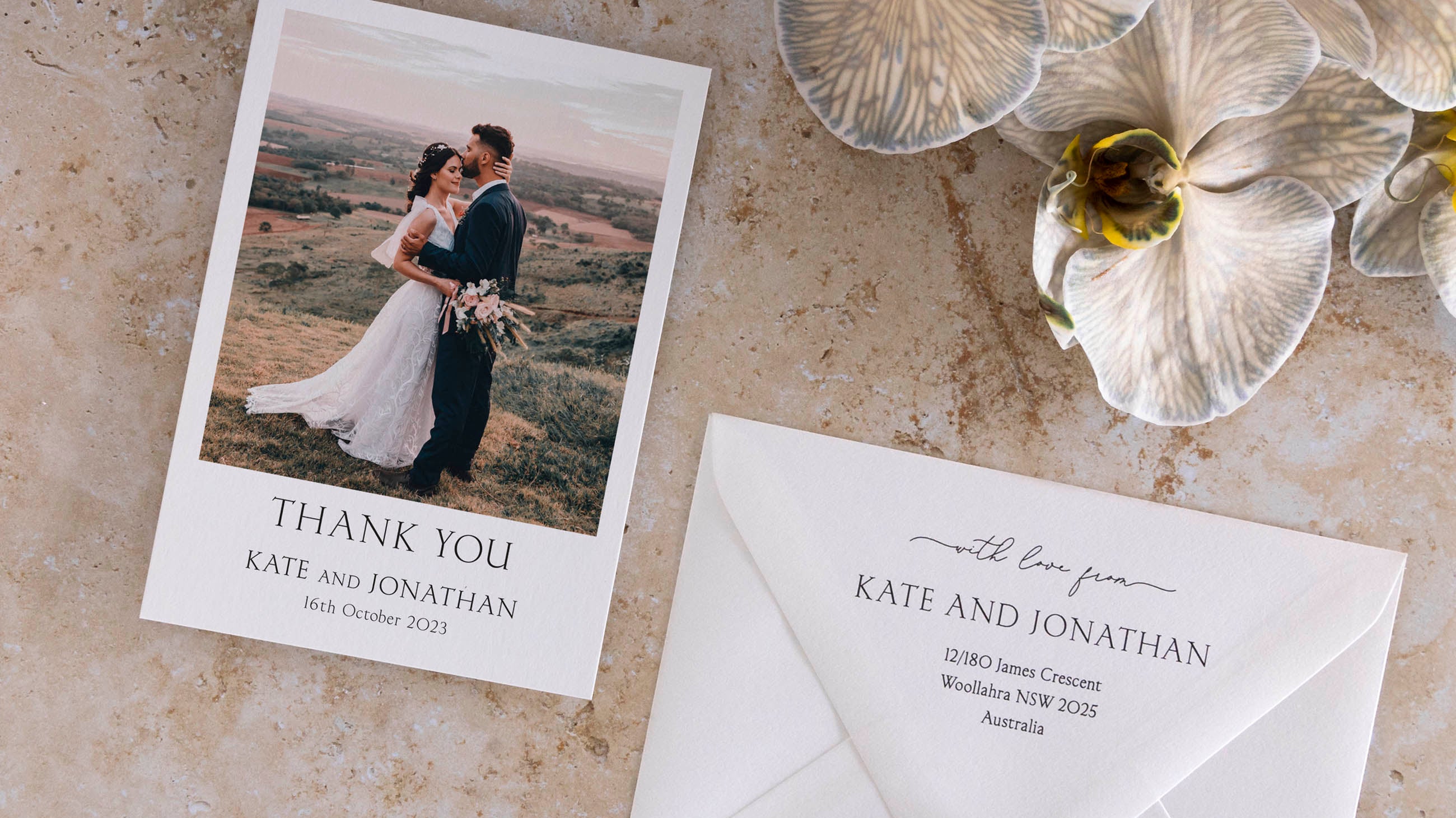 Our favourite wedding thank you cards Australia