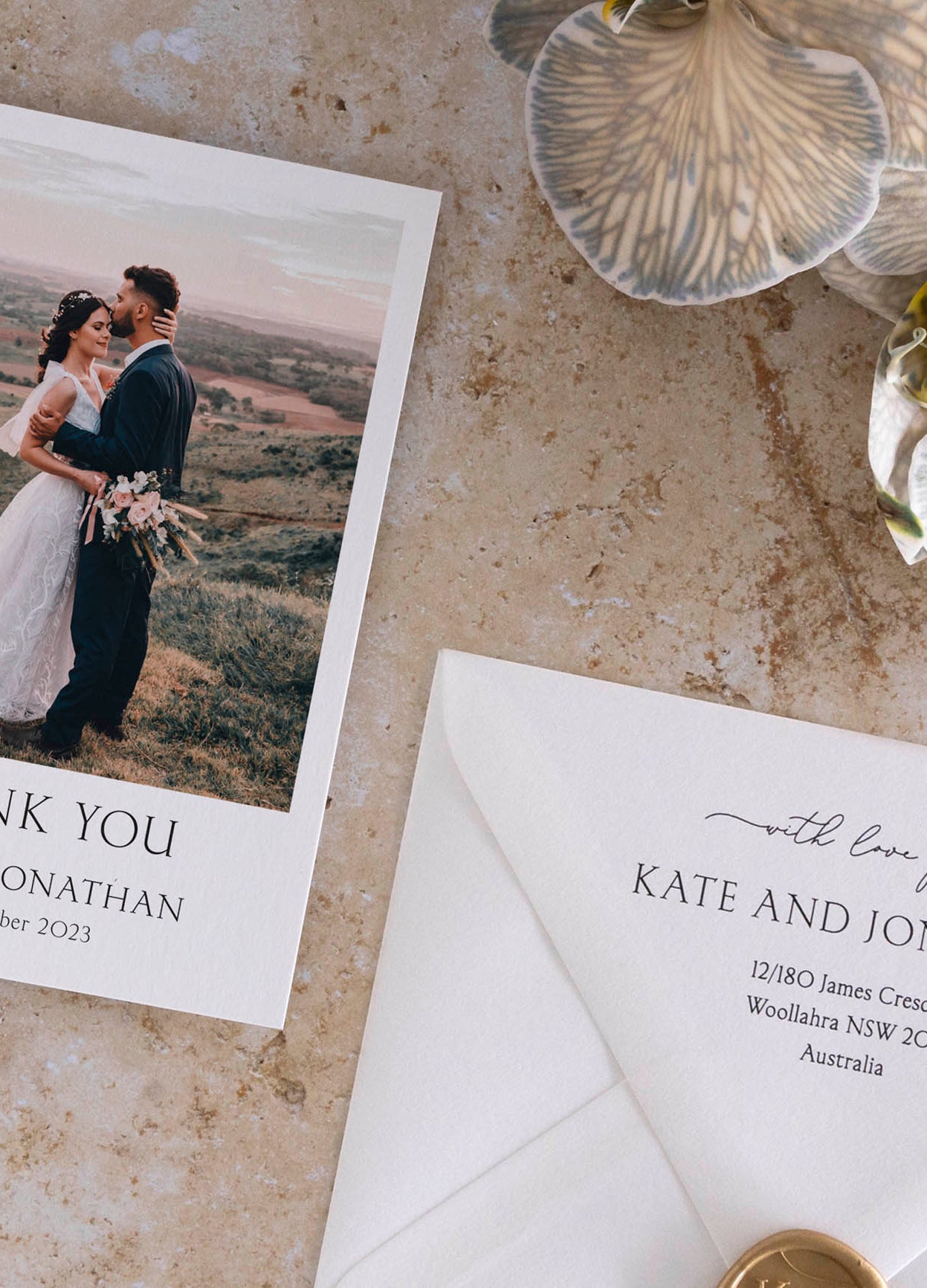 Our favourite wedding thank you cards Australia
