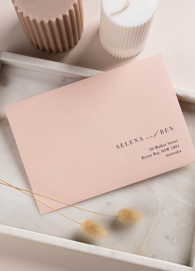 Wedding invitation envelopes: how to send out your invites