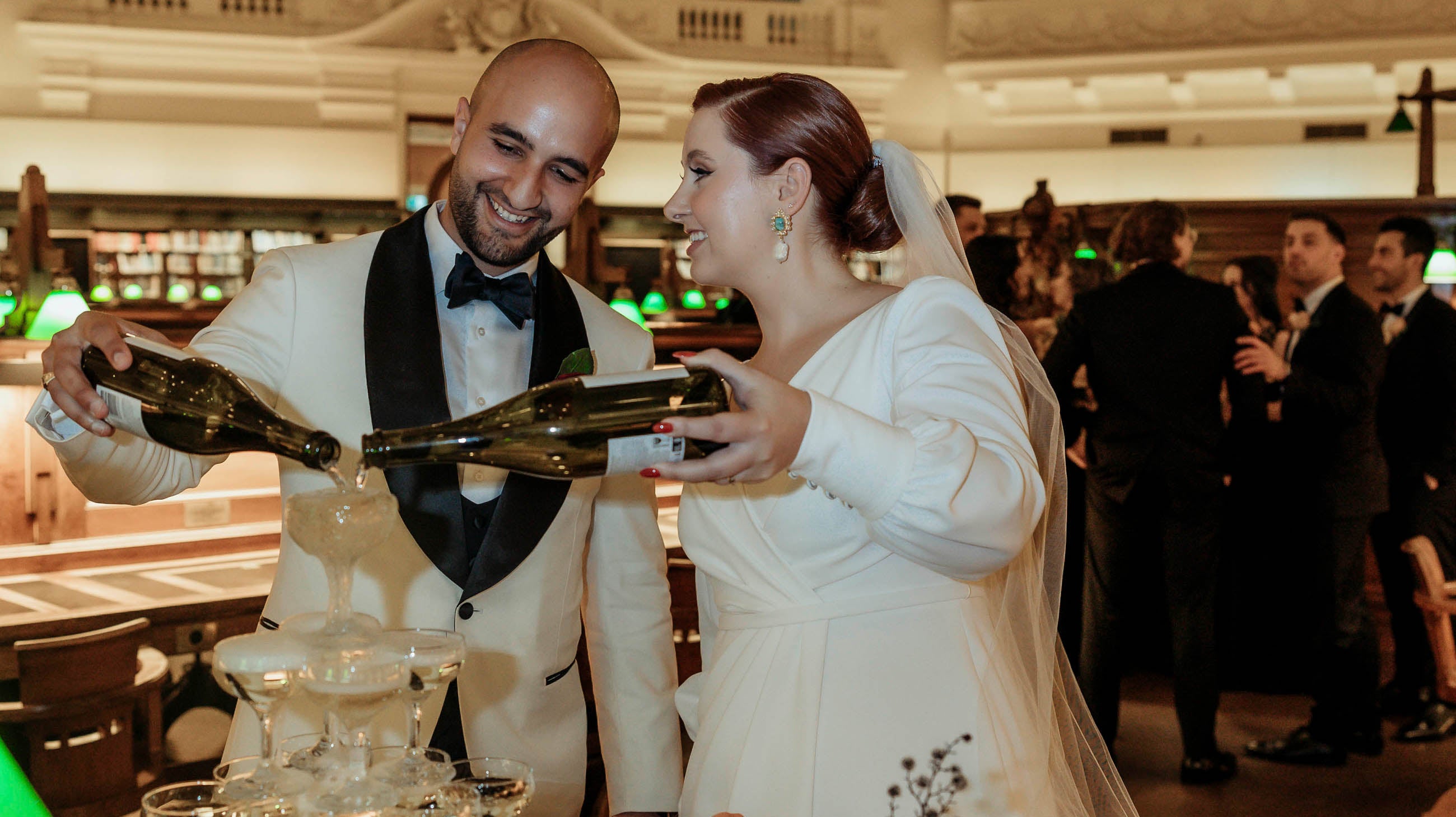 Alessia and Vincent's State Library of Victoria Wedding