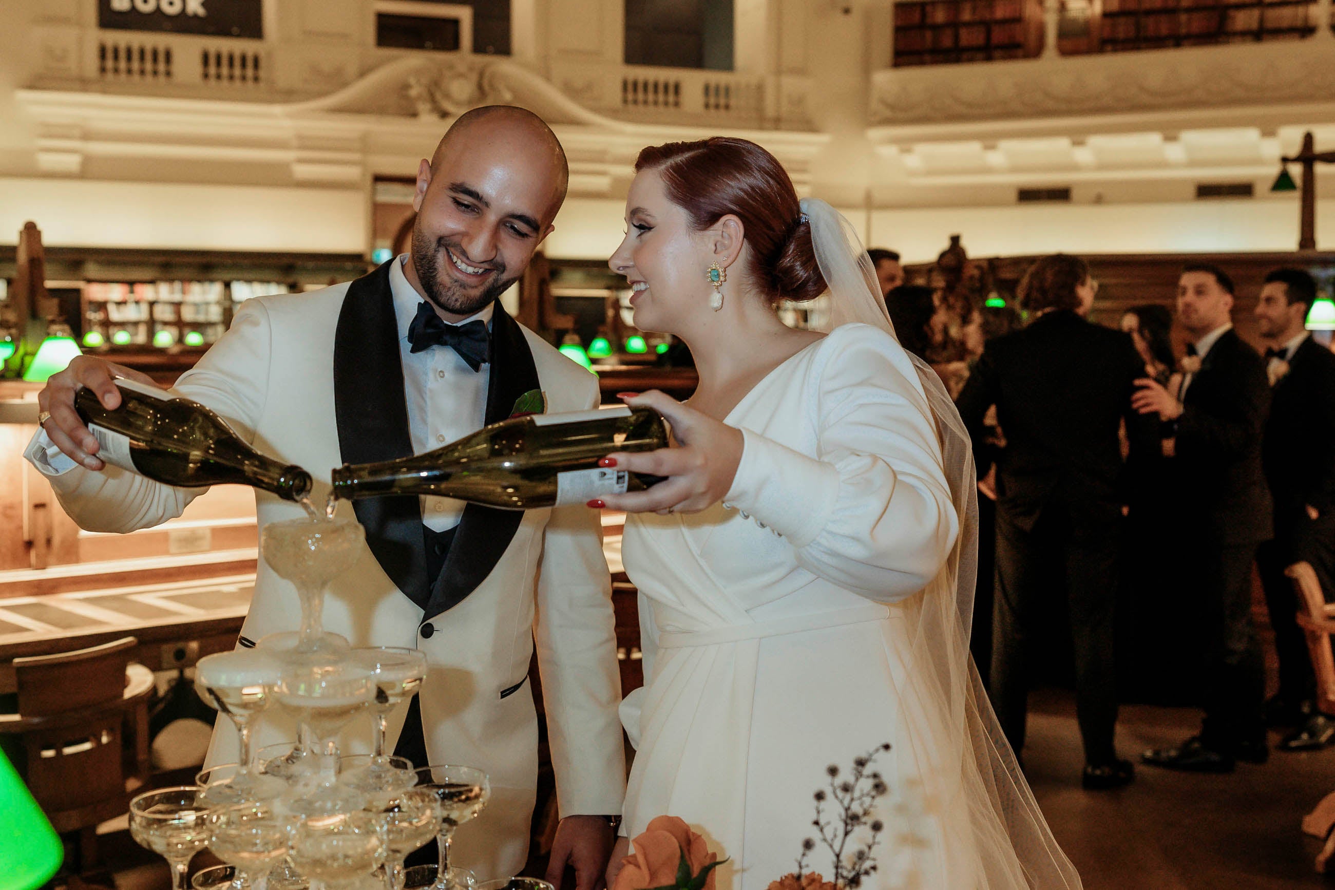 Alessia and Vincent's State Library of Victoria Wedding