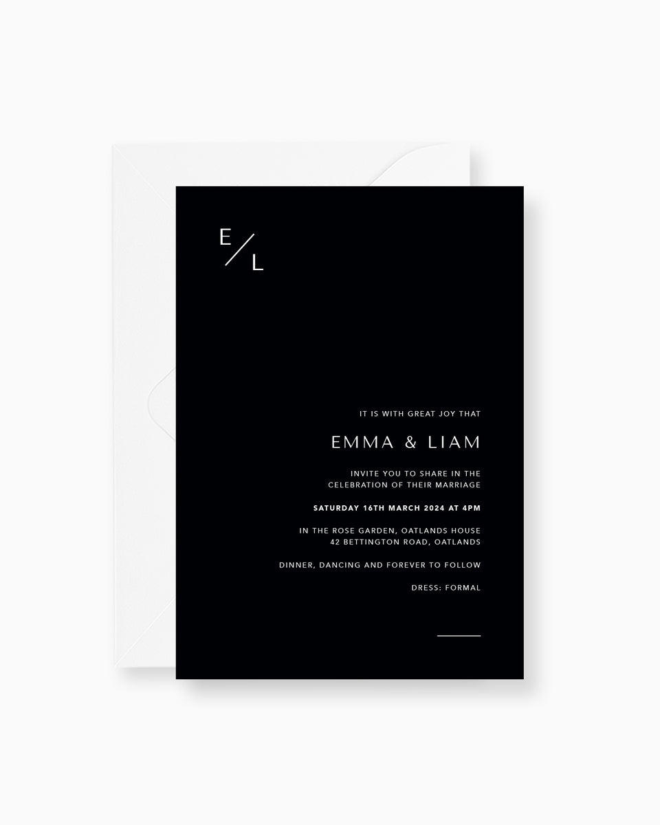 Melbourne Wedding Invitation Peppermint Press