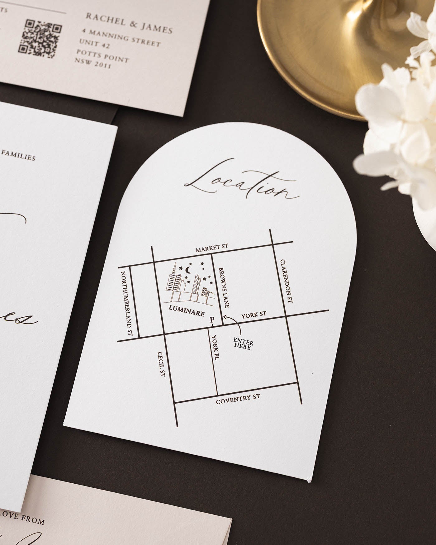Amour Map Card styled photograph