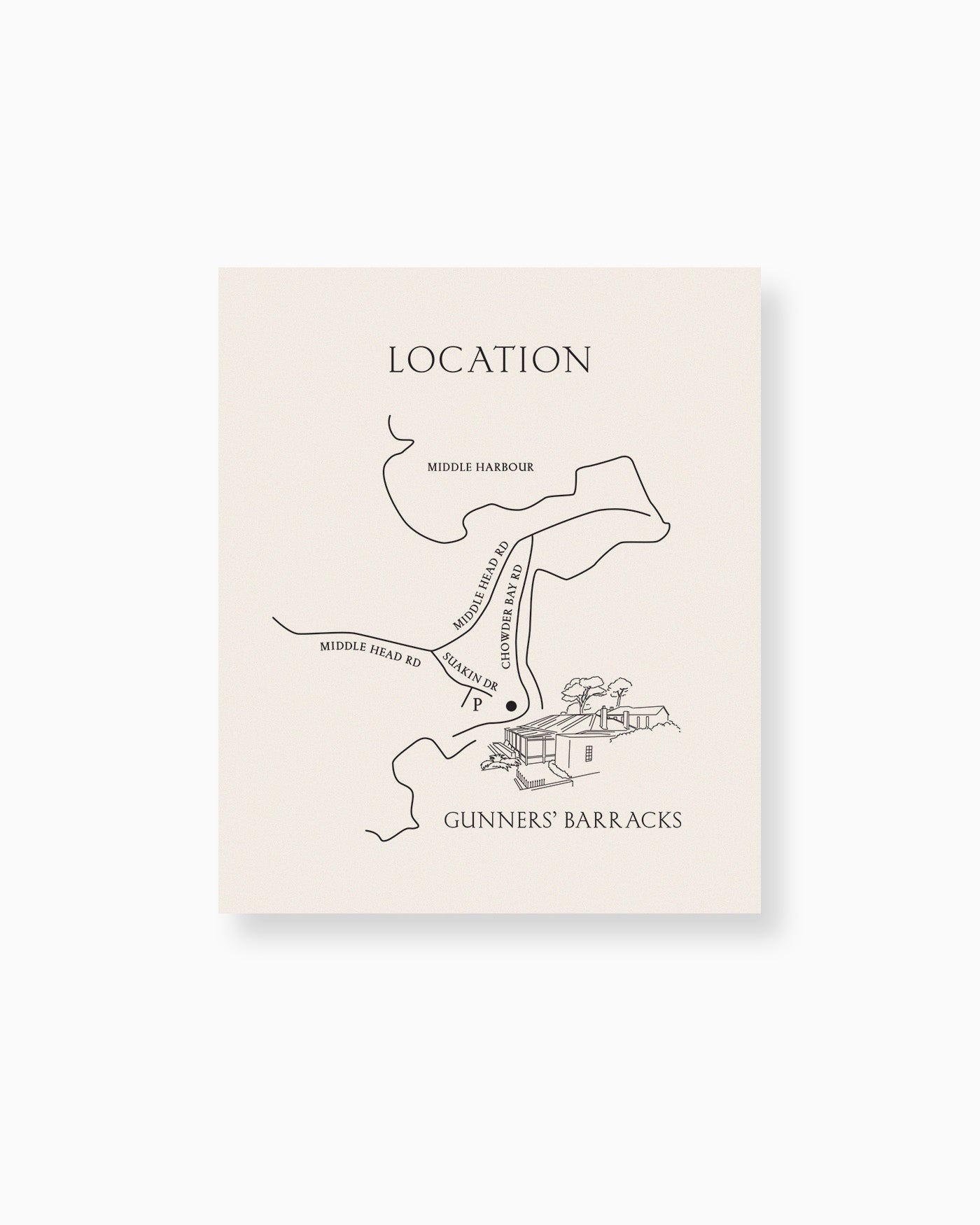 Balmoral Map Card mockup