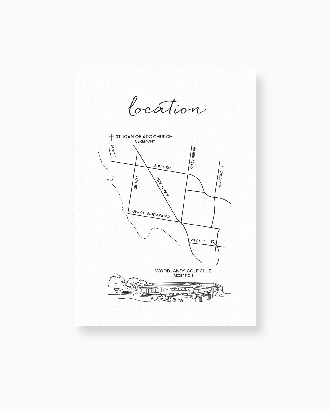 Clair Map Card mockup