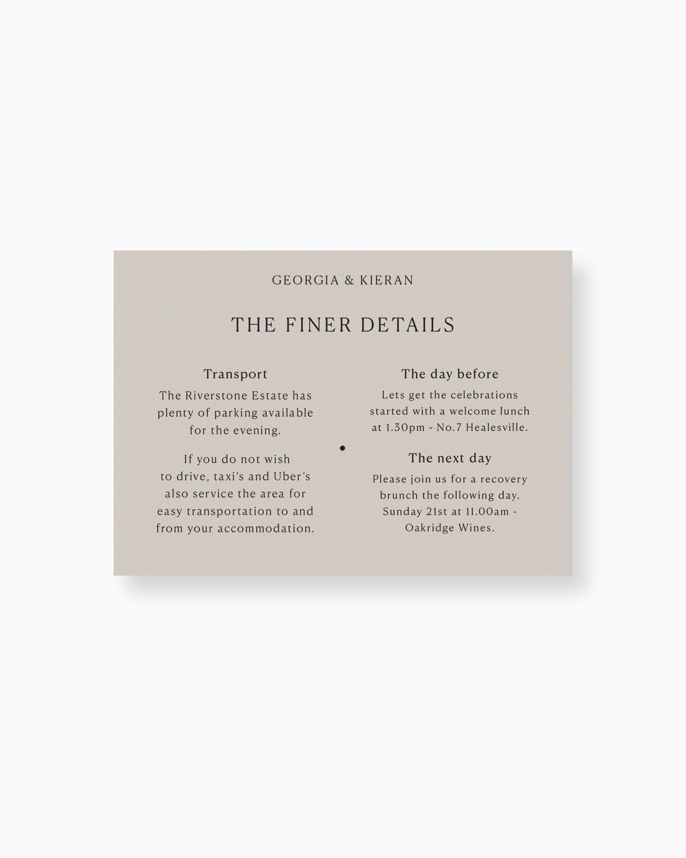 Georgia Details Card mockup