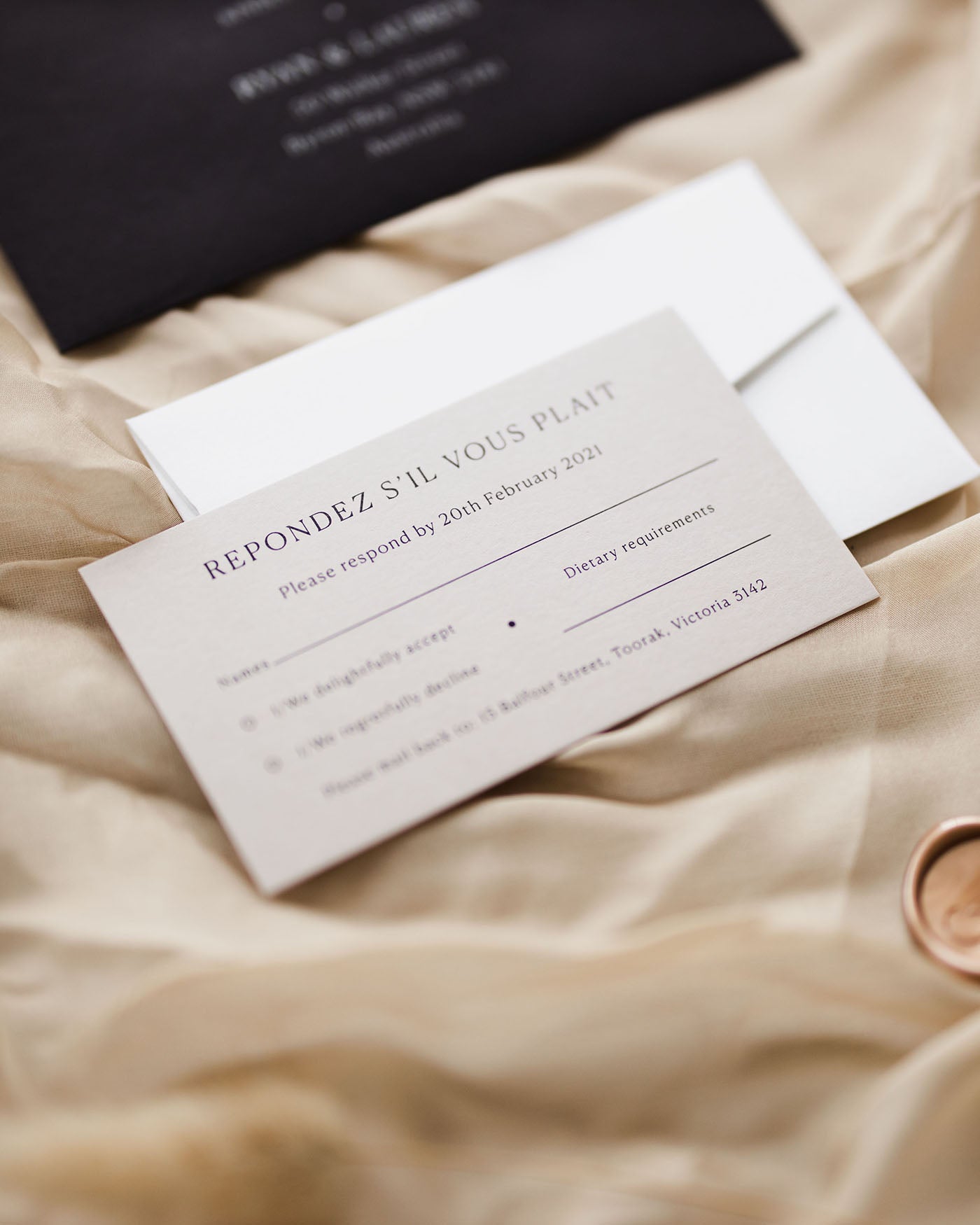 Georgia RSVP Card styled photograph