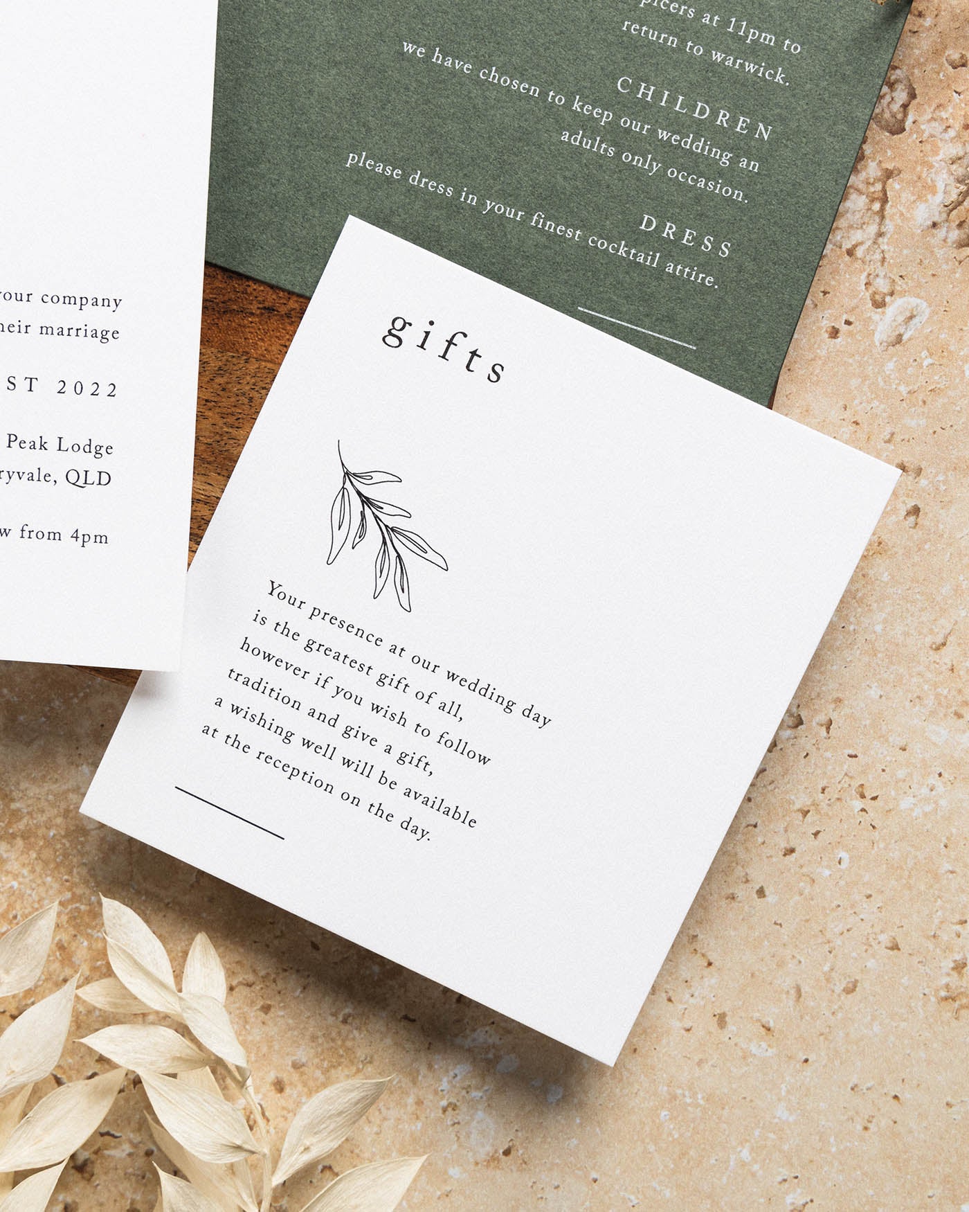 Habitat Note on Gifts styled photograph