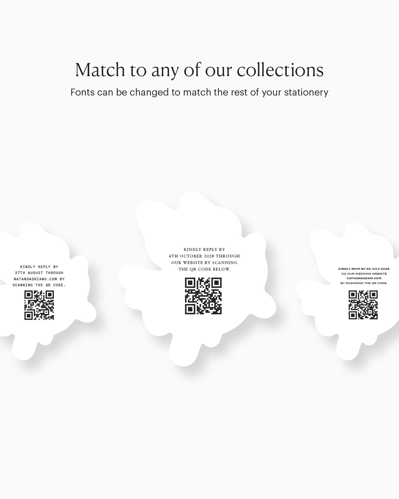 Ink Wash Cupid Insert Card matching collection mockup