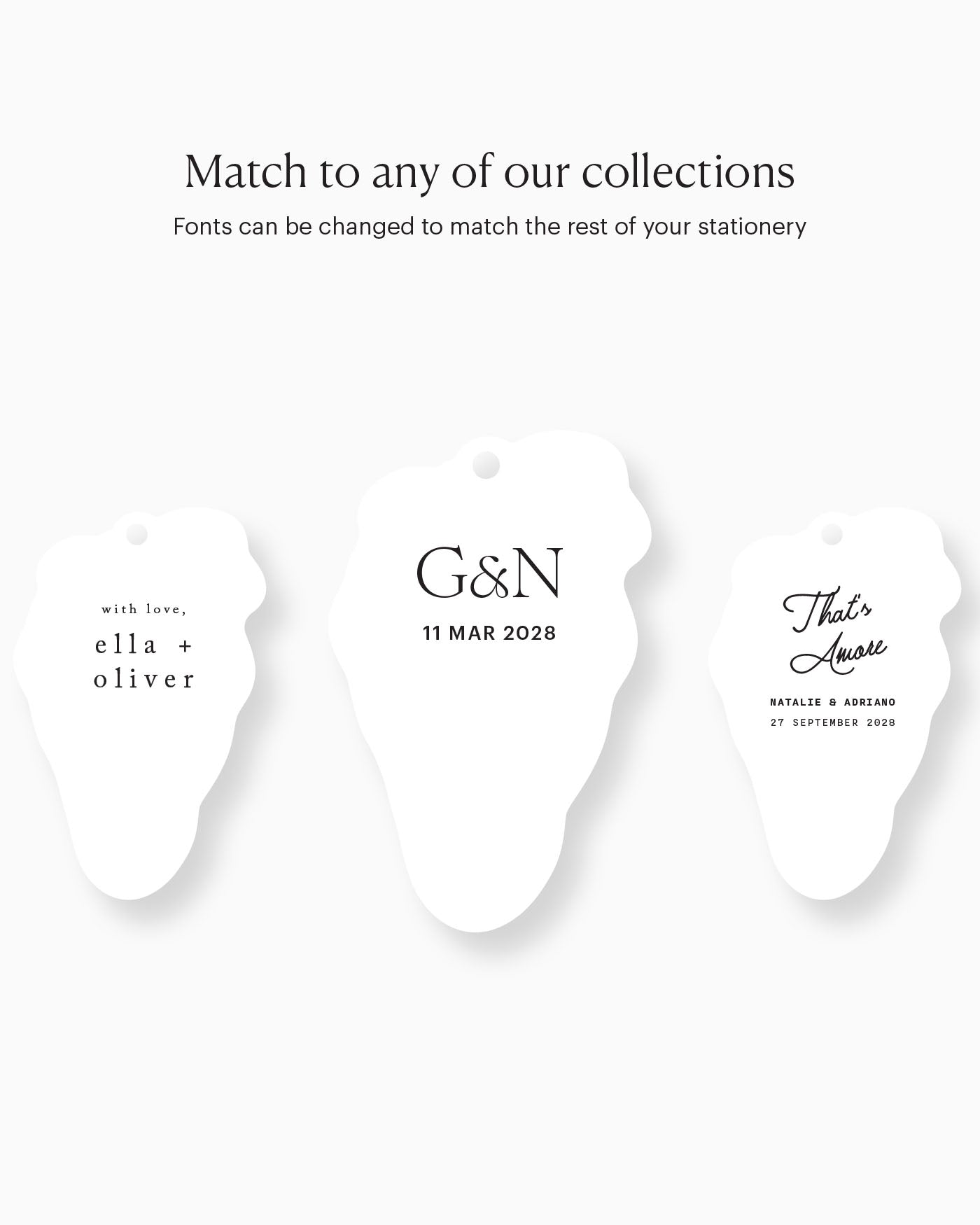 Ink Wash Grapes Favour Tag matching collection mockup
