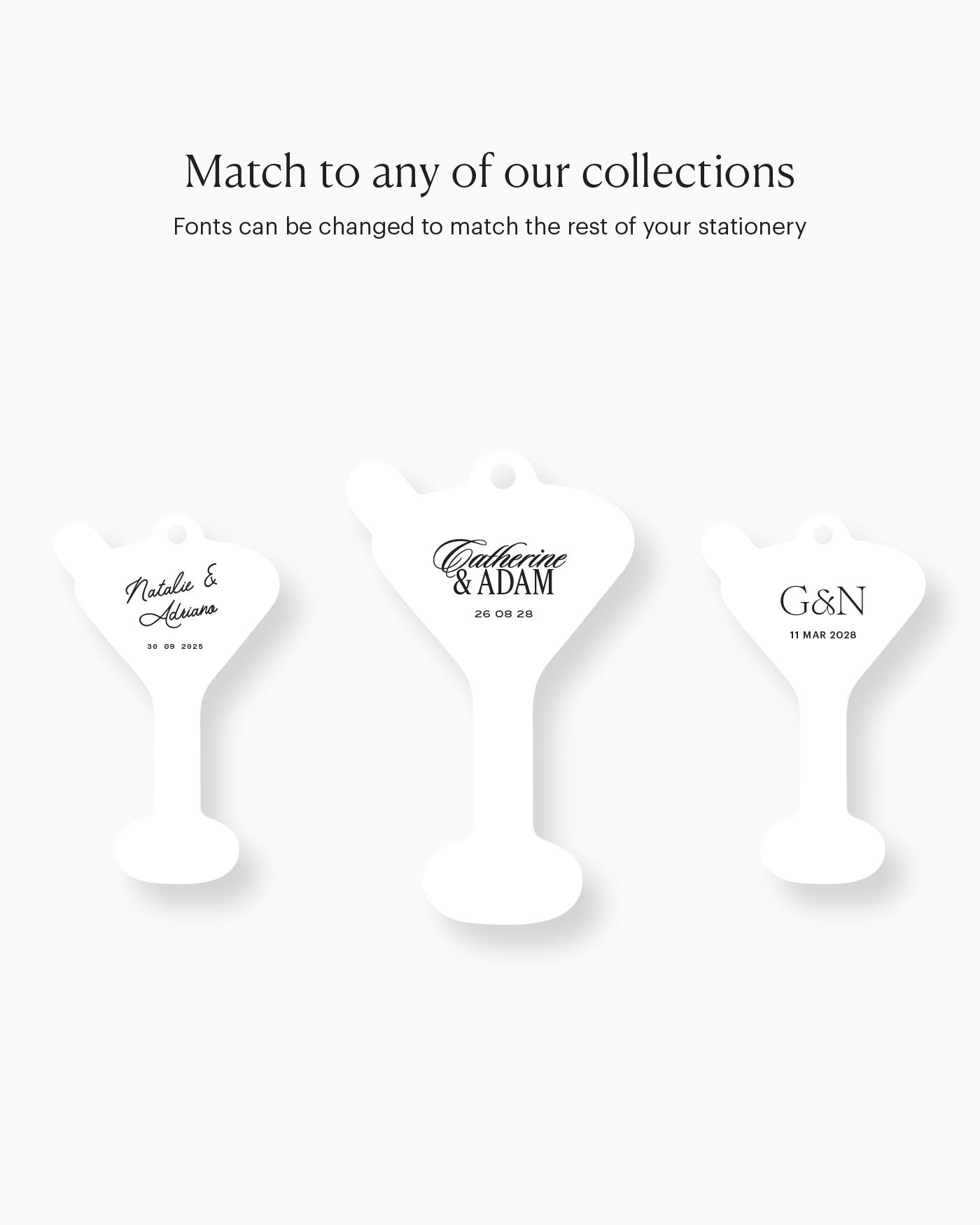 Ink Wash Olive Martini Favour Tag matching collection mockup