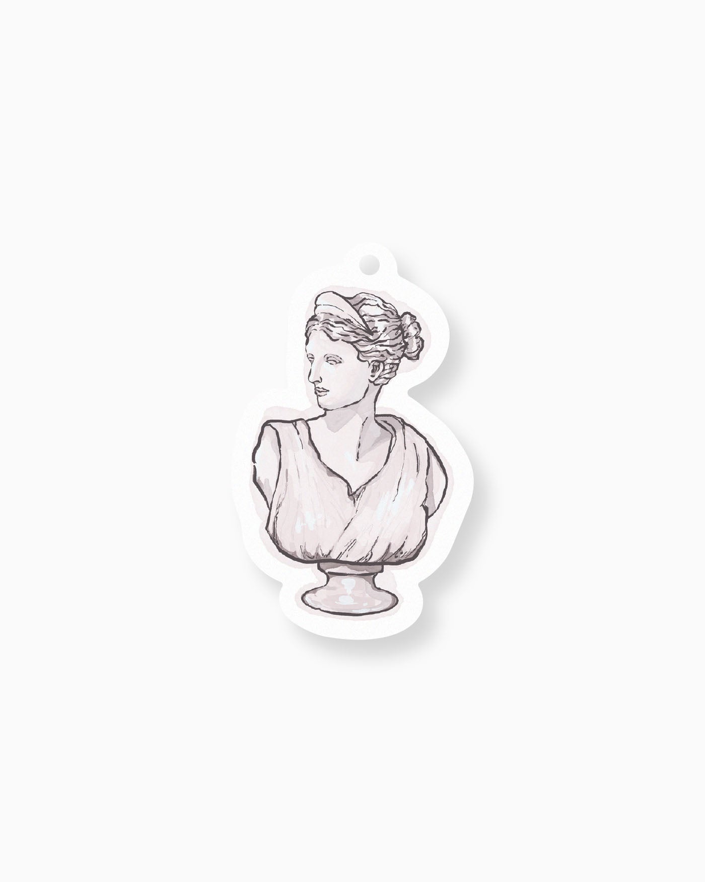 Ink Wash Statue Favour Tag mockup