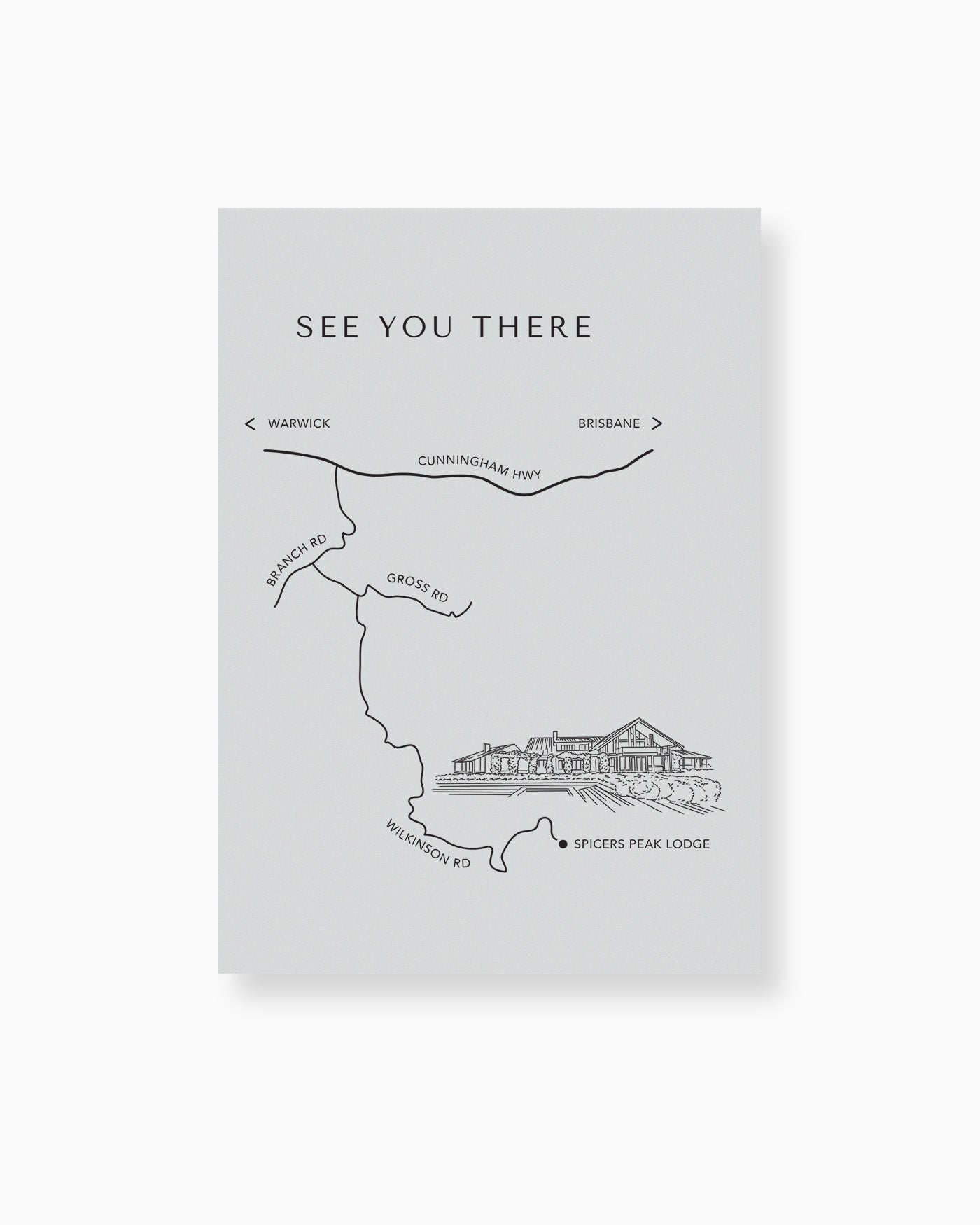 Melbourne Map Card mockup