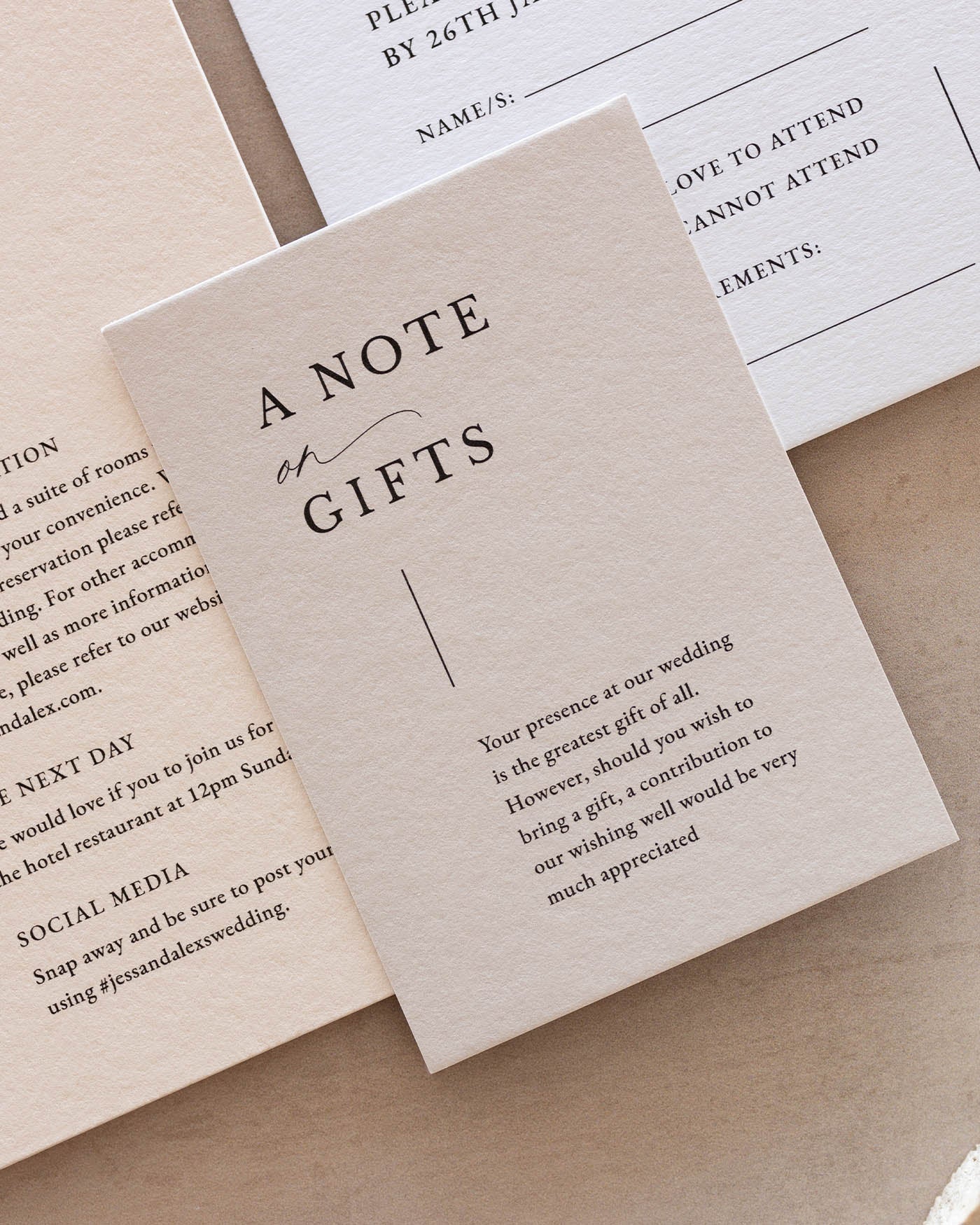 Milan Note on Gifts styled photograph