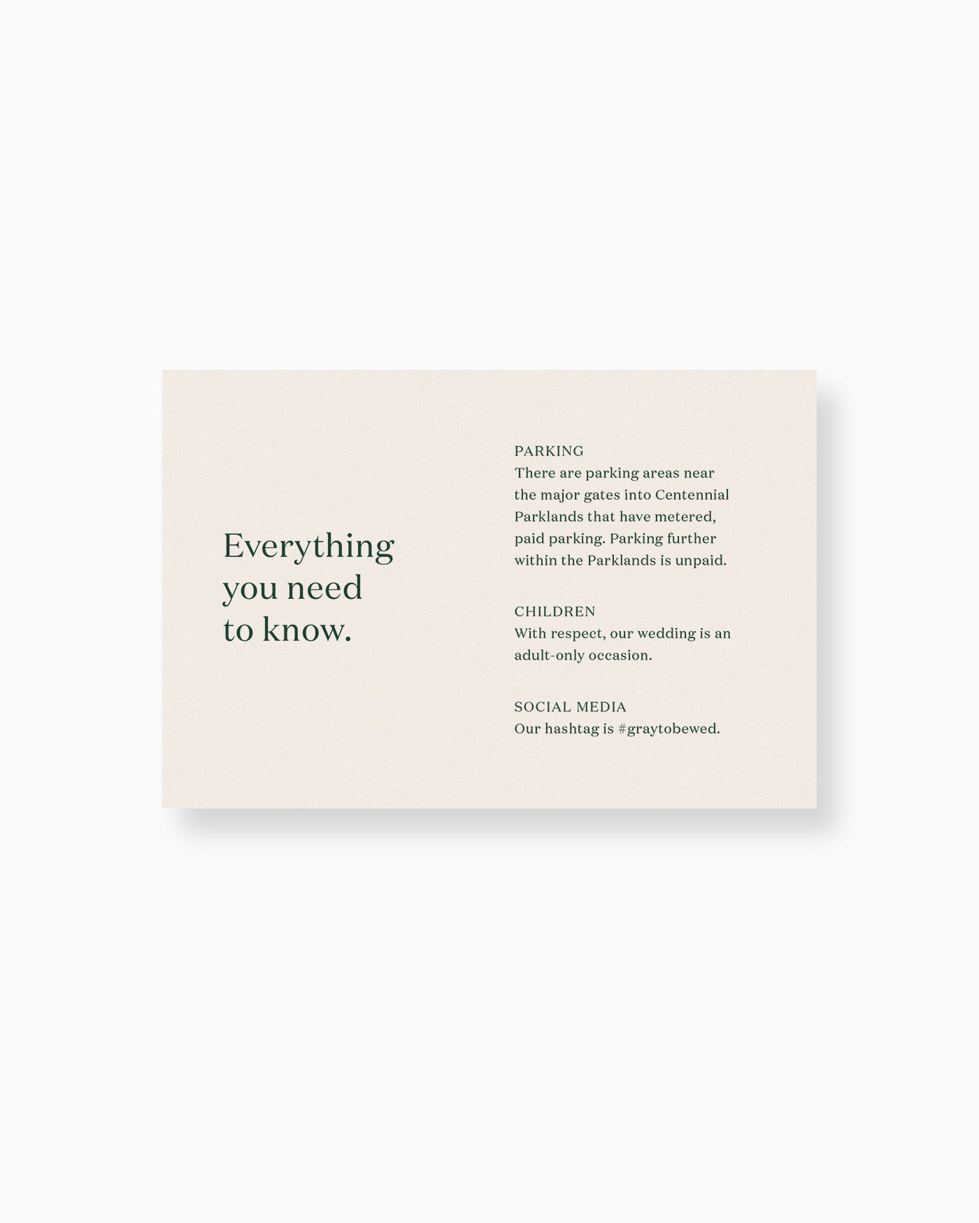 Narrative Details Card mockup