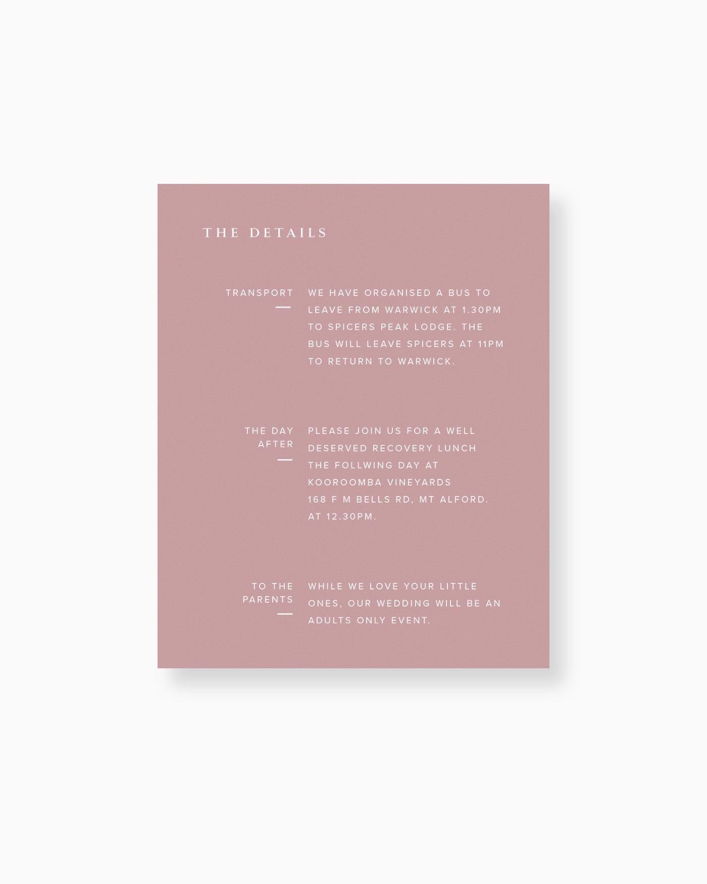 Selena Details Card mockup