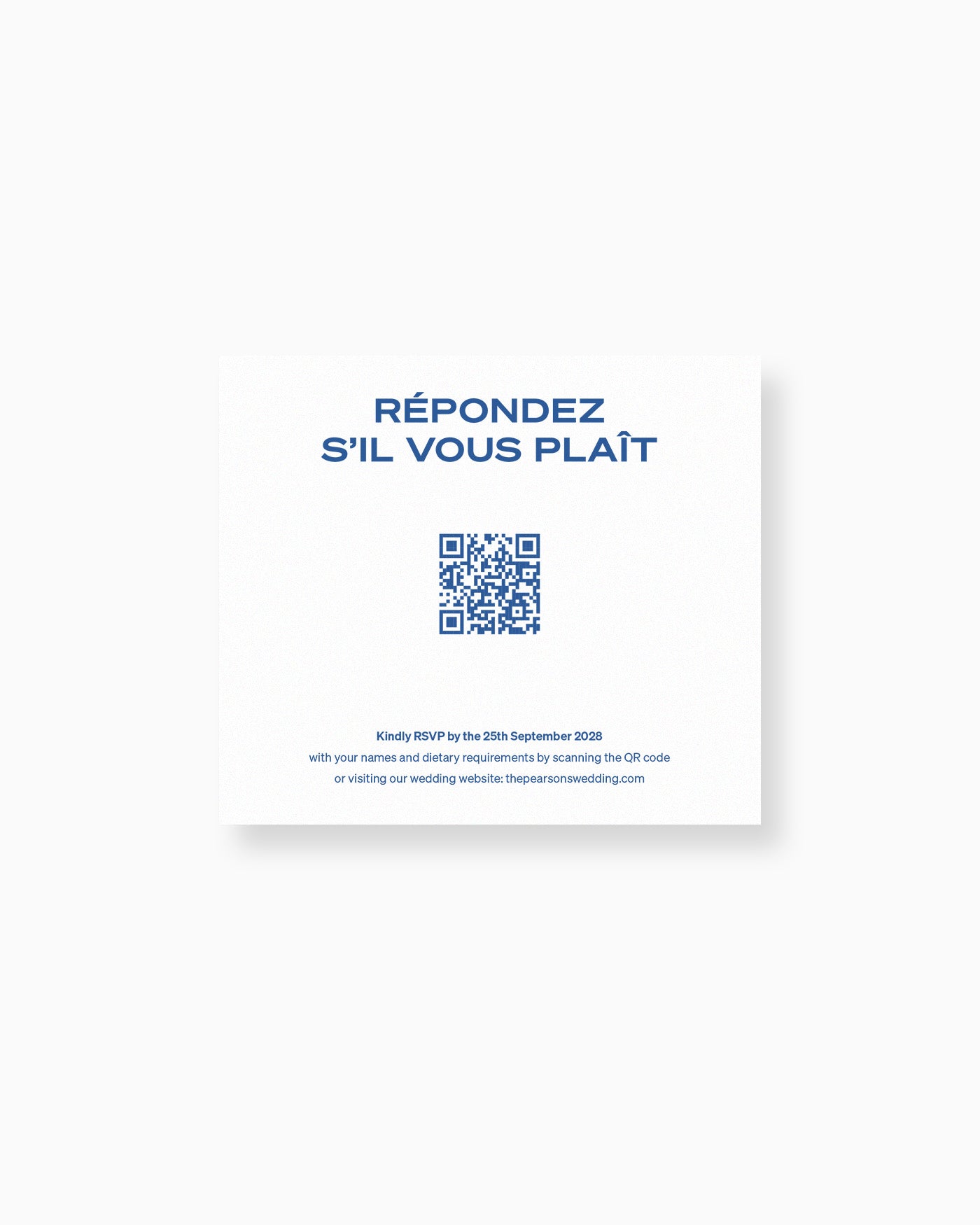 Union RSVP Card mockup