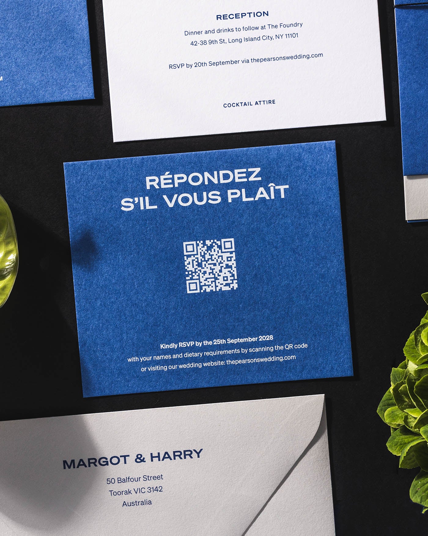 Union RSVP Card styled photograph