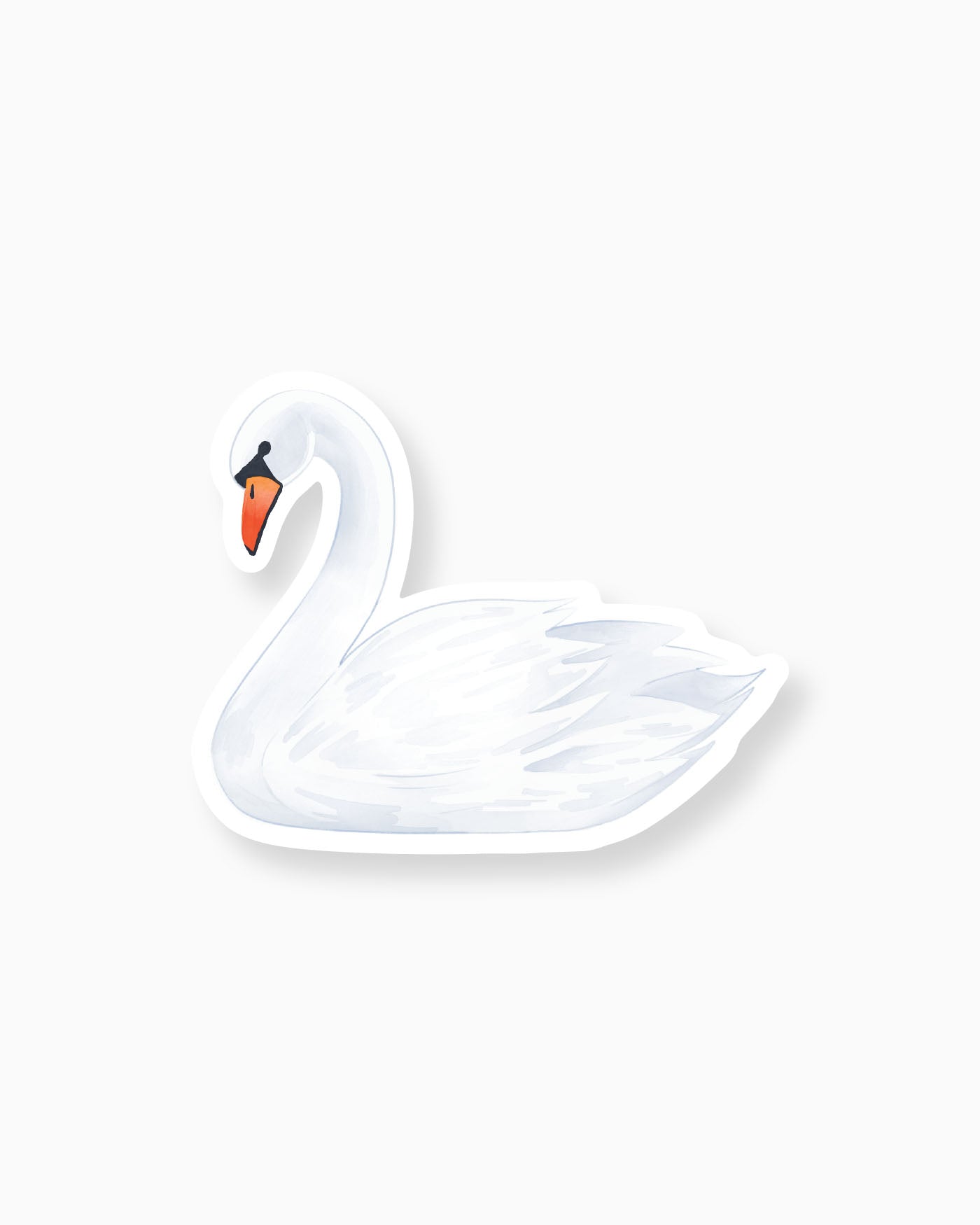 Watercolour Swan Insert Card mockup