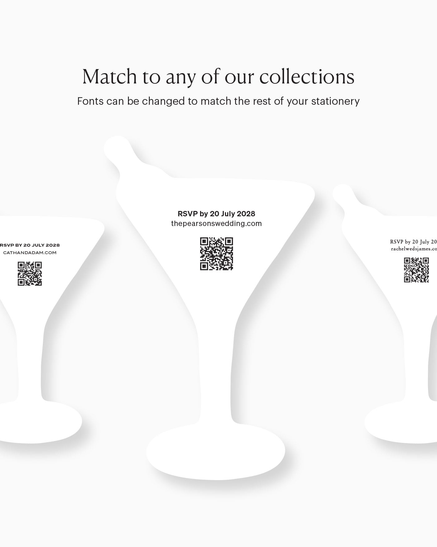 Watercolour Vodka Martini Insert Card matching collection mockup