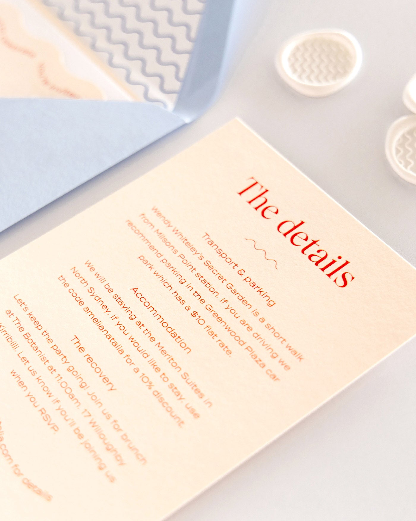 Wave Details Card styled photograph