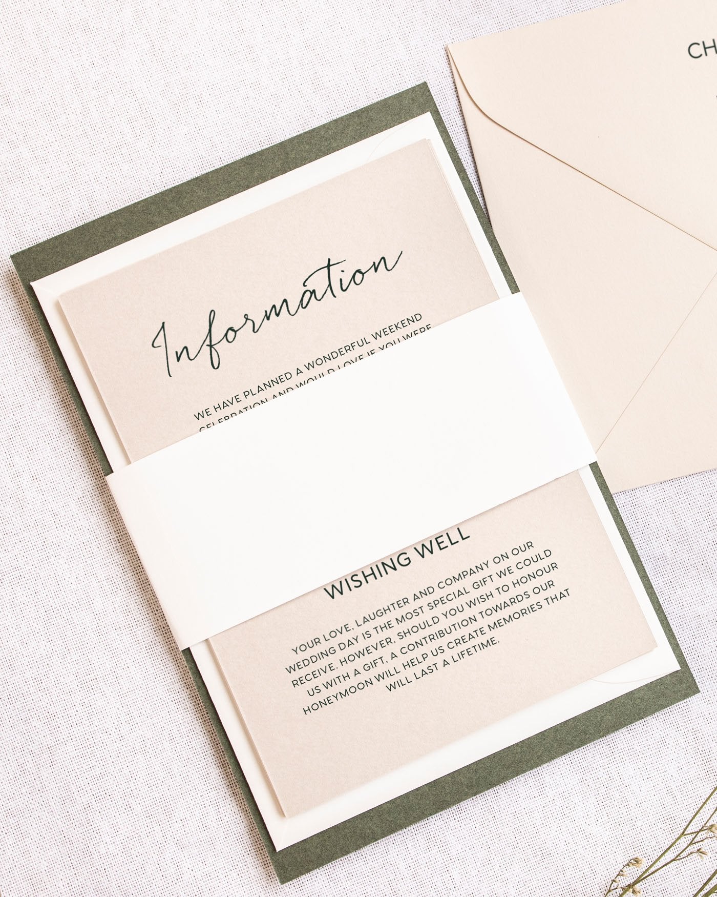 Peppermint Press Stationery Suite Clair Invitation