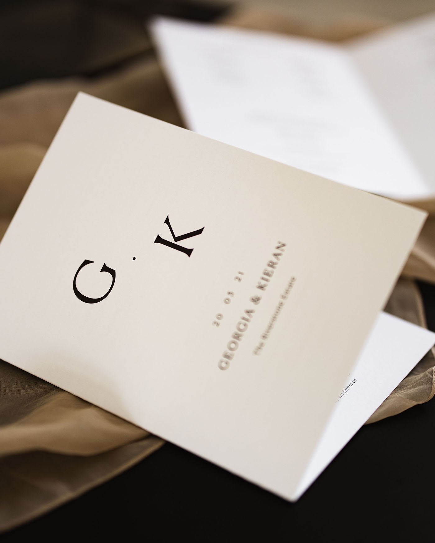 Peppermint Press On the Day Georgia Ceremony Booklet