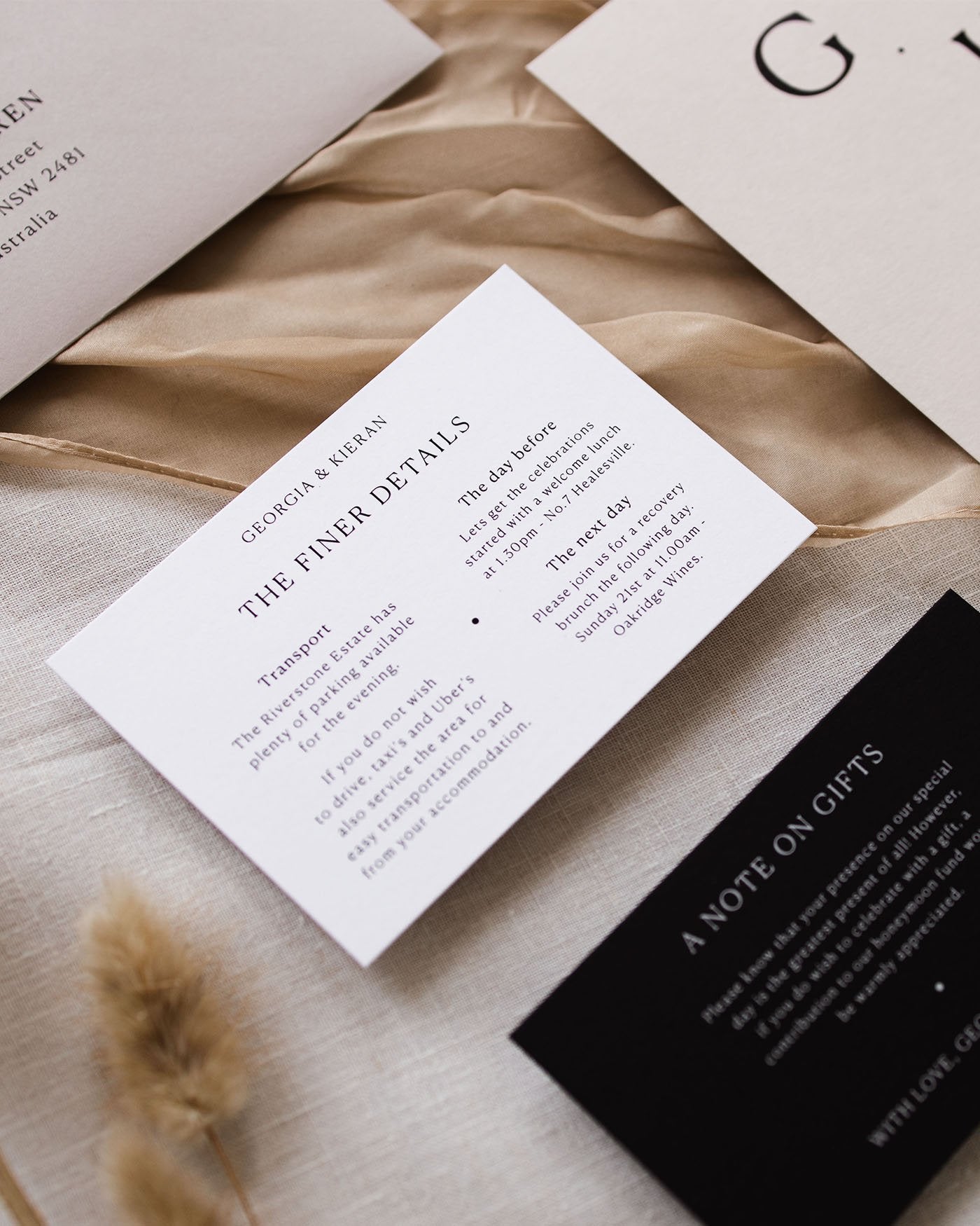 Peppermint Press Stationery Suite Georgia Engagement Invite