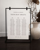 Peppermint Press On the Day Georgia Seating Chart