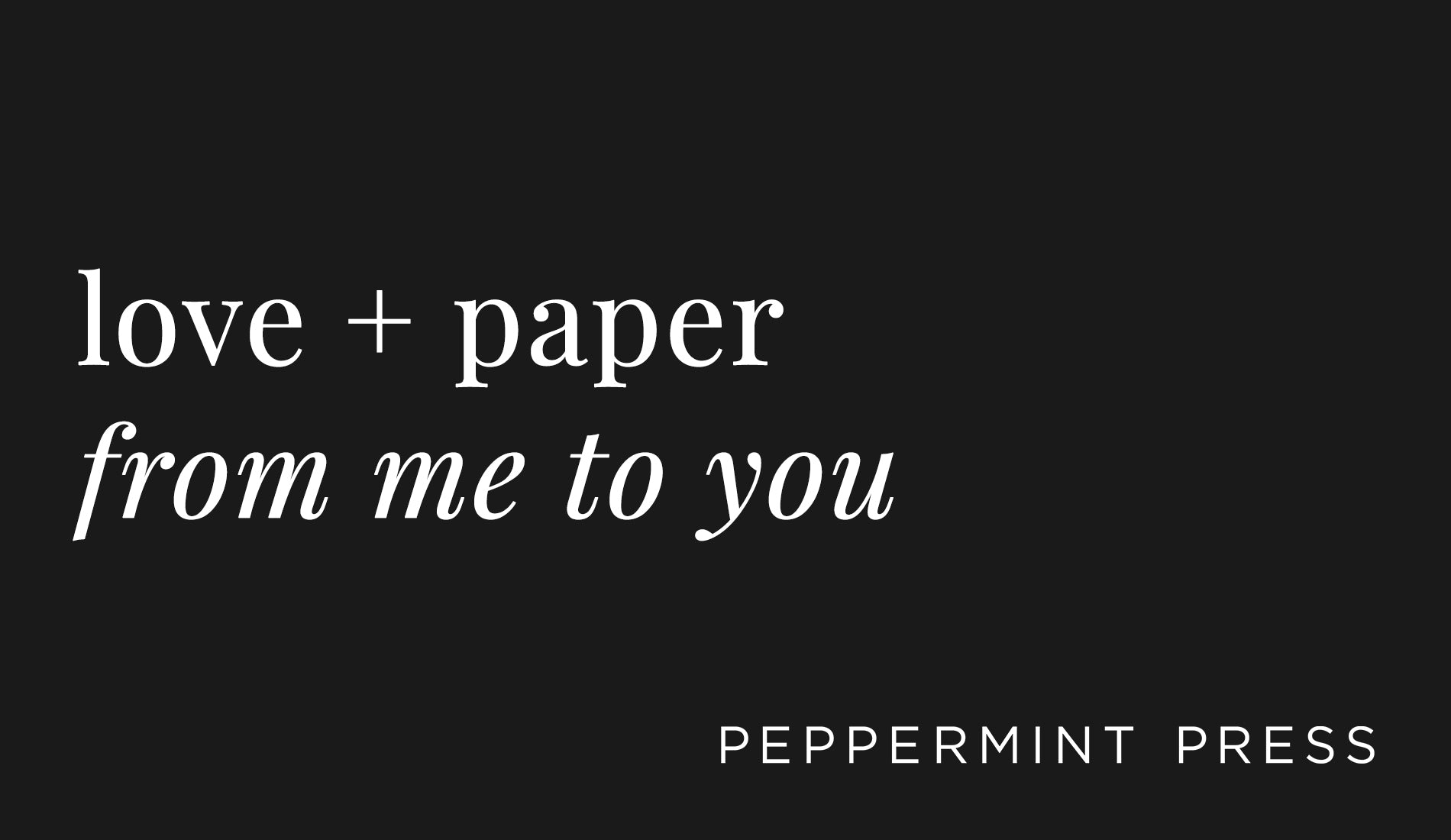 Peppermint Press Peppermint Press Gift Card