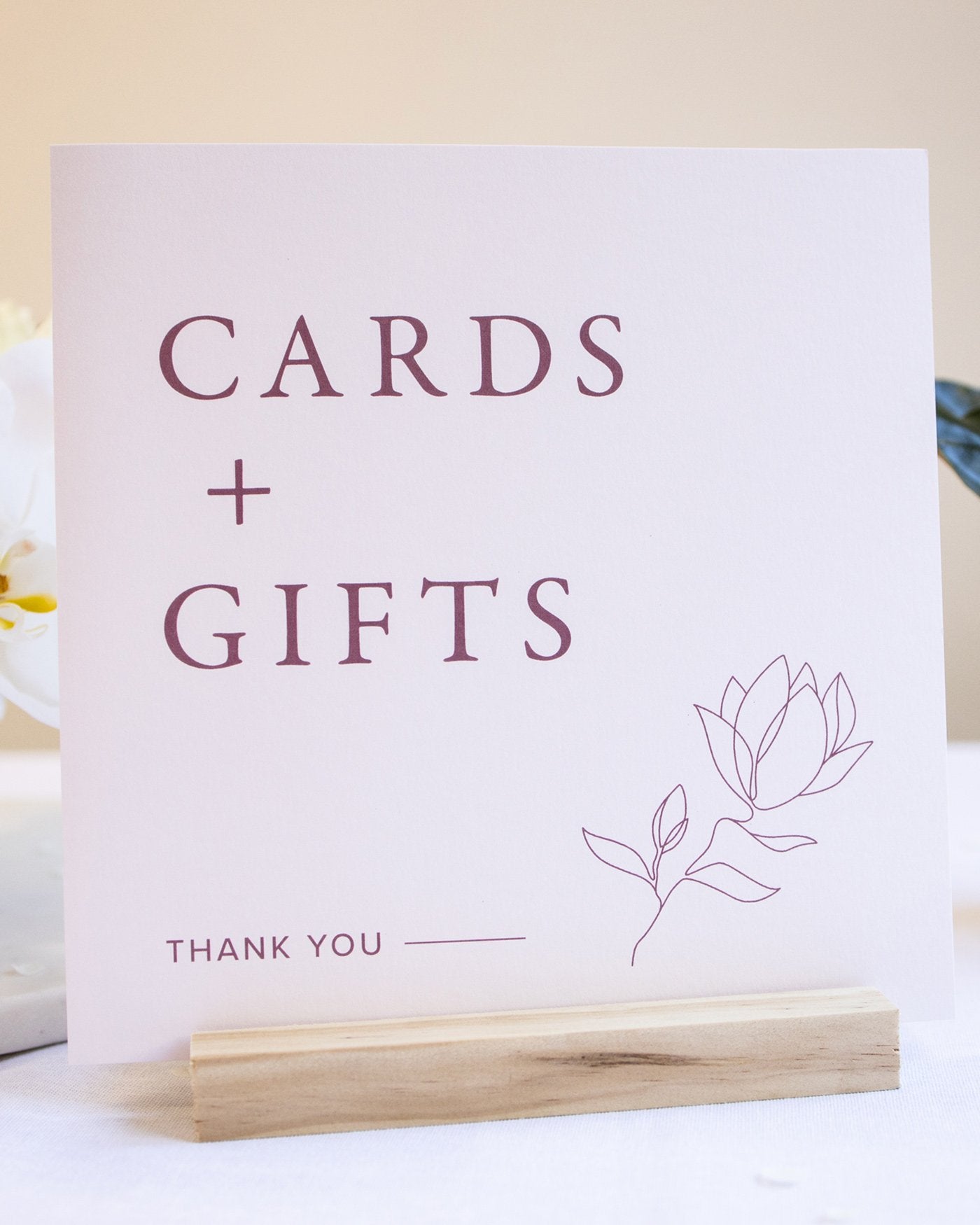 Peppermint Press On the Day Magnolia Medium Signage