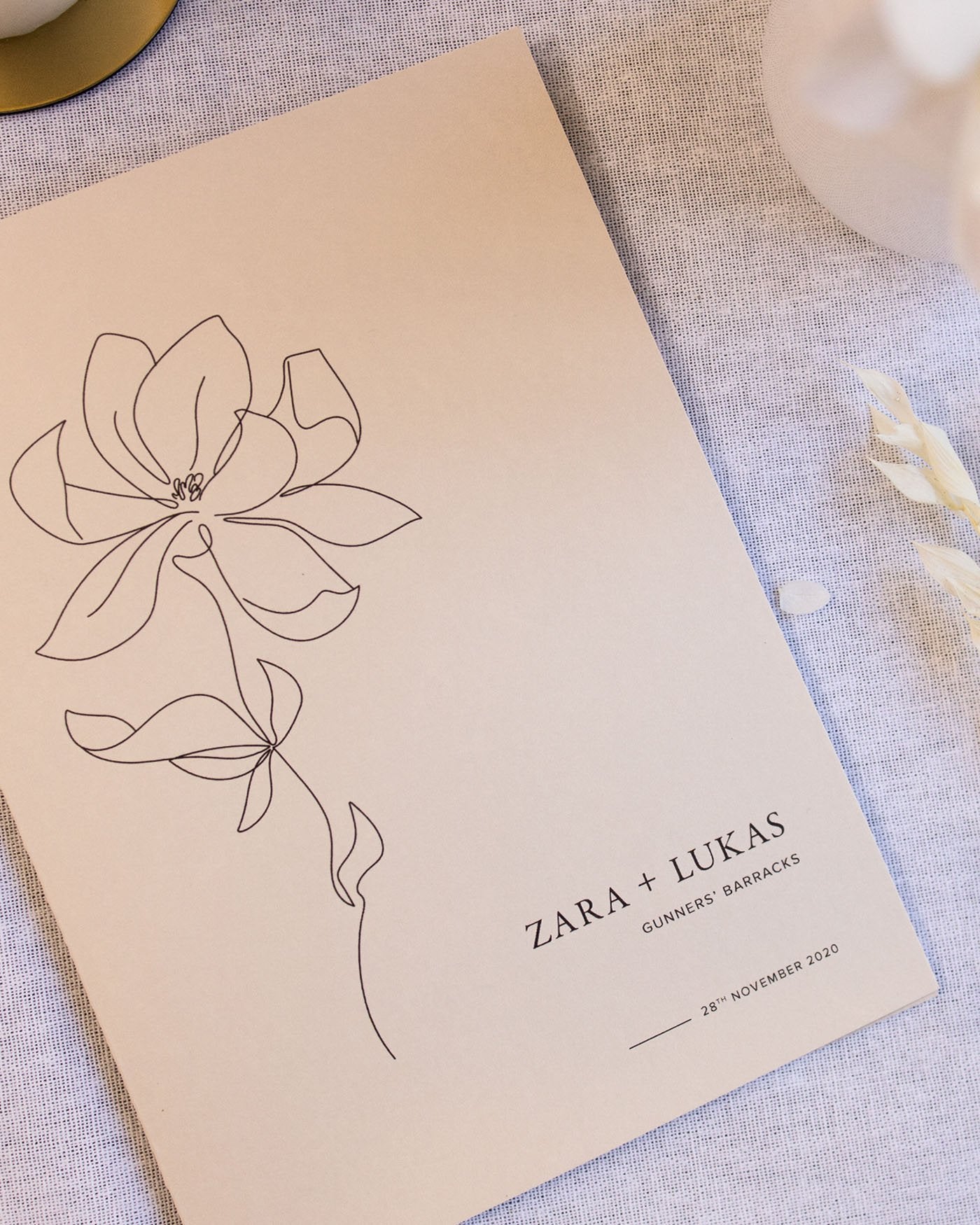 Peppermint Press On the Day Magnolia Ceremony Booklet