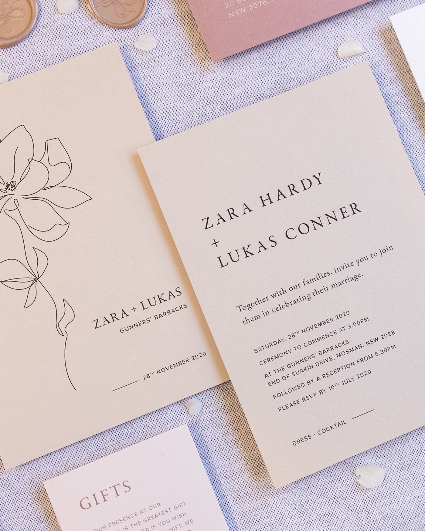 Peppermint Press Stationery Suite Magnolia Press Invitation