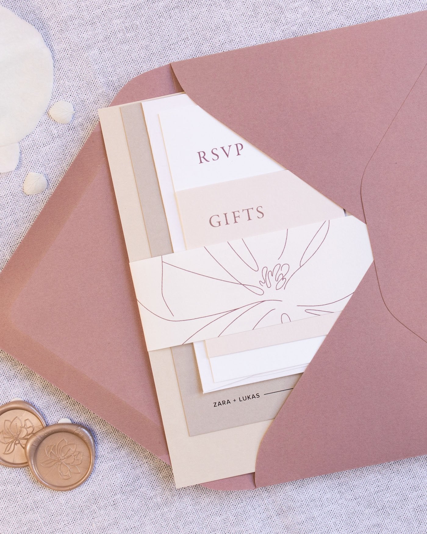 Peppermint Press Stationery Suite Magnolia Band