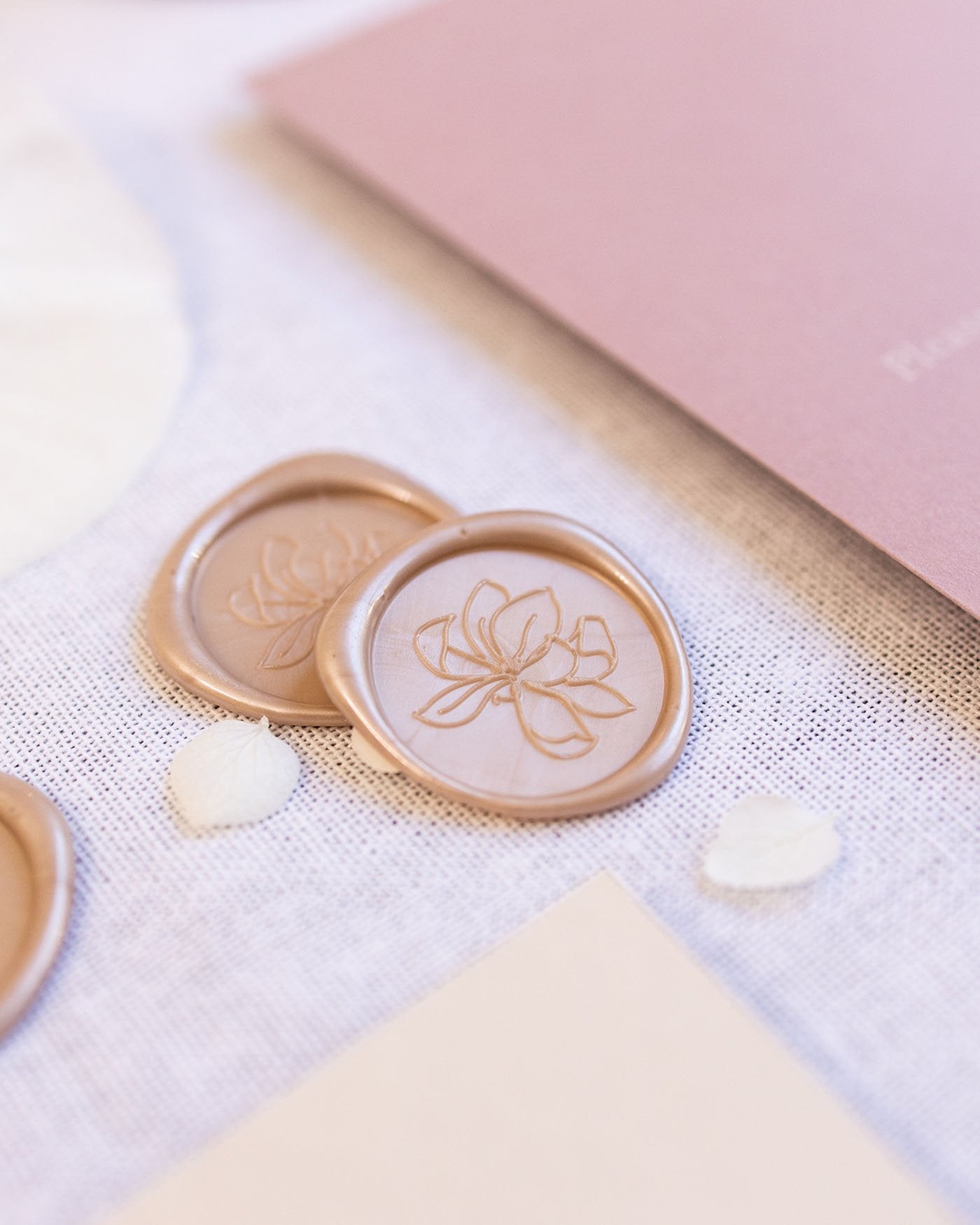 Peppermint Press Stationery Suite Magnolia Wax Seal