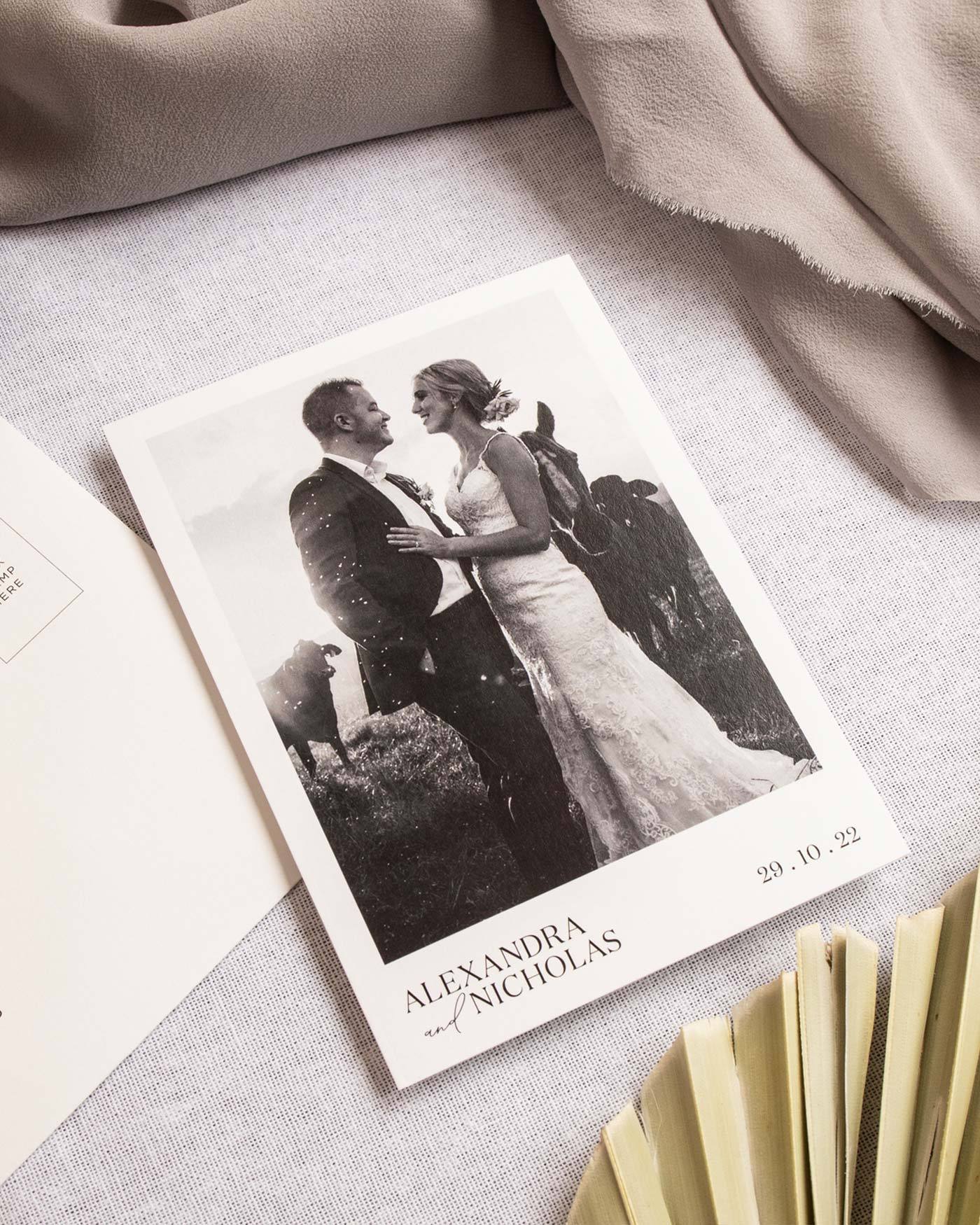 Peppermint Press Stationery Suite Palms Photo Thank you Card