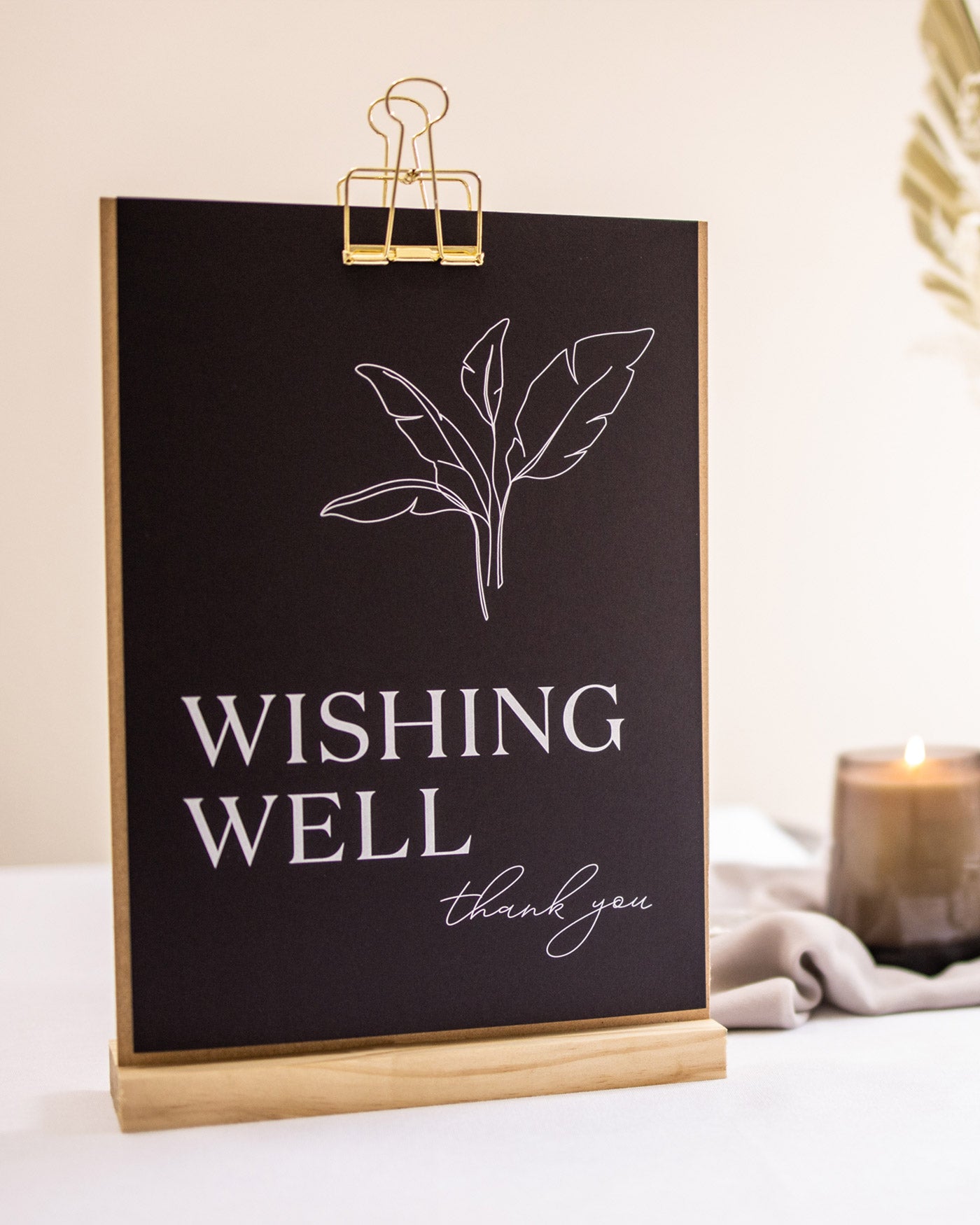 Peppermint Press On the Day Palms Medium Signage