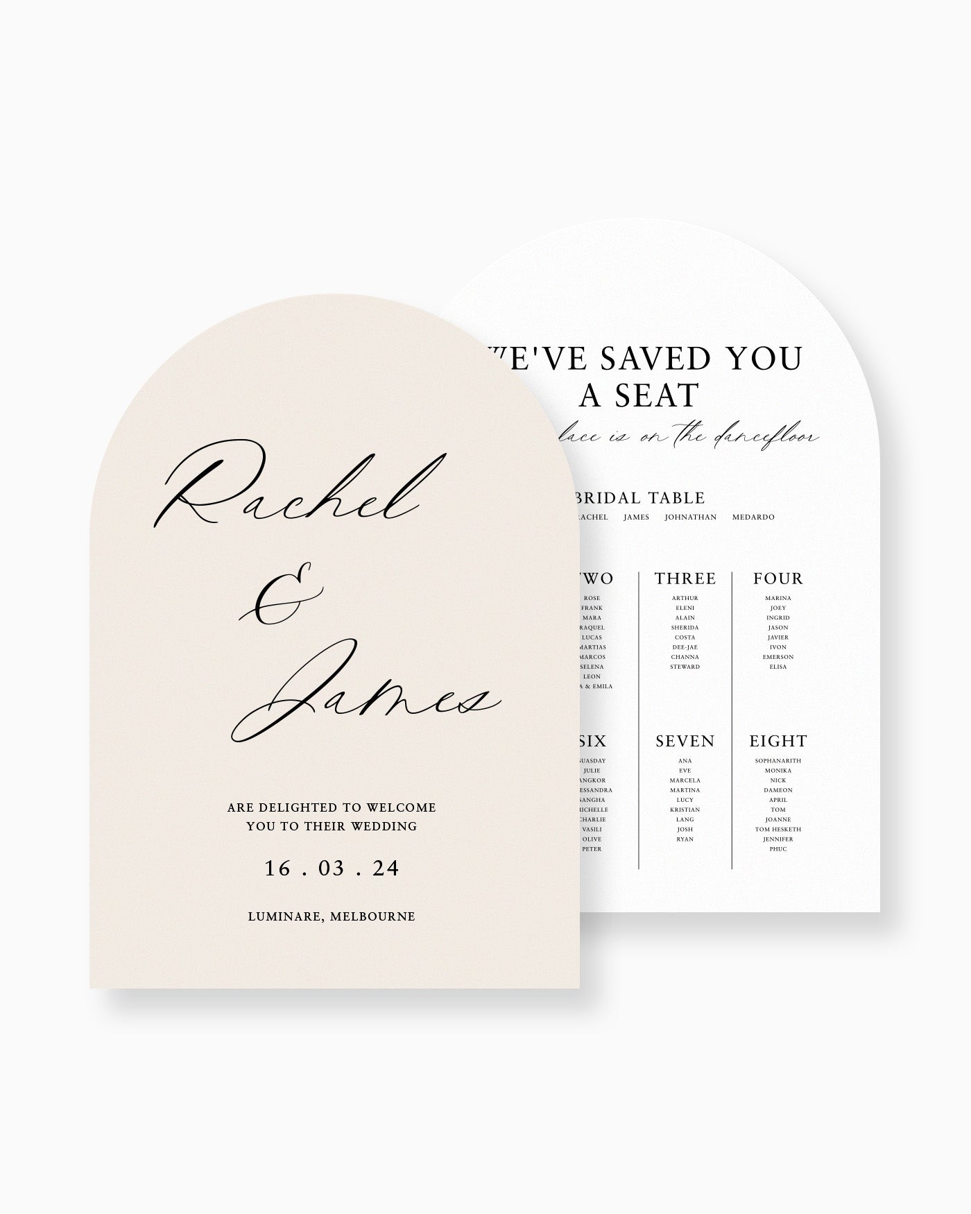 Peppermint Press On the Day Amour Large Signage Package