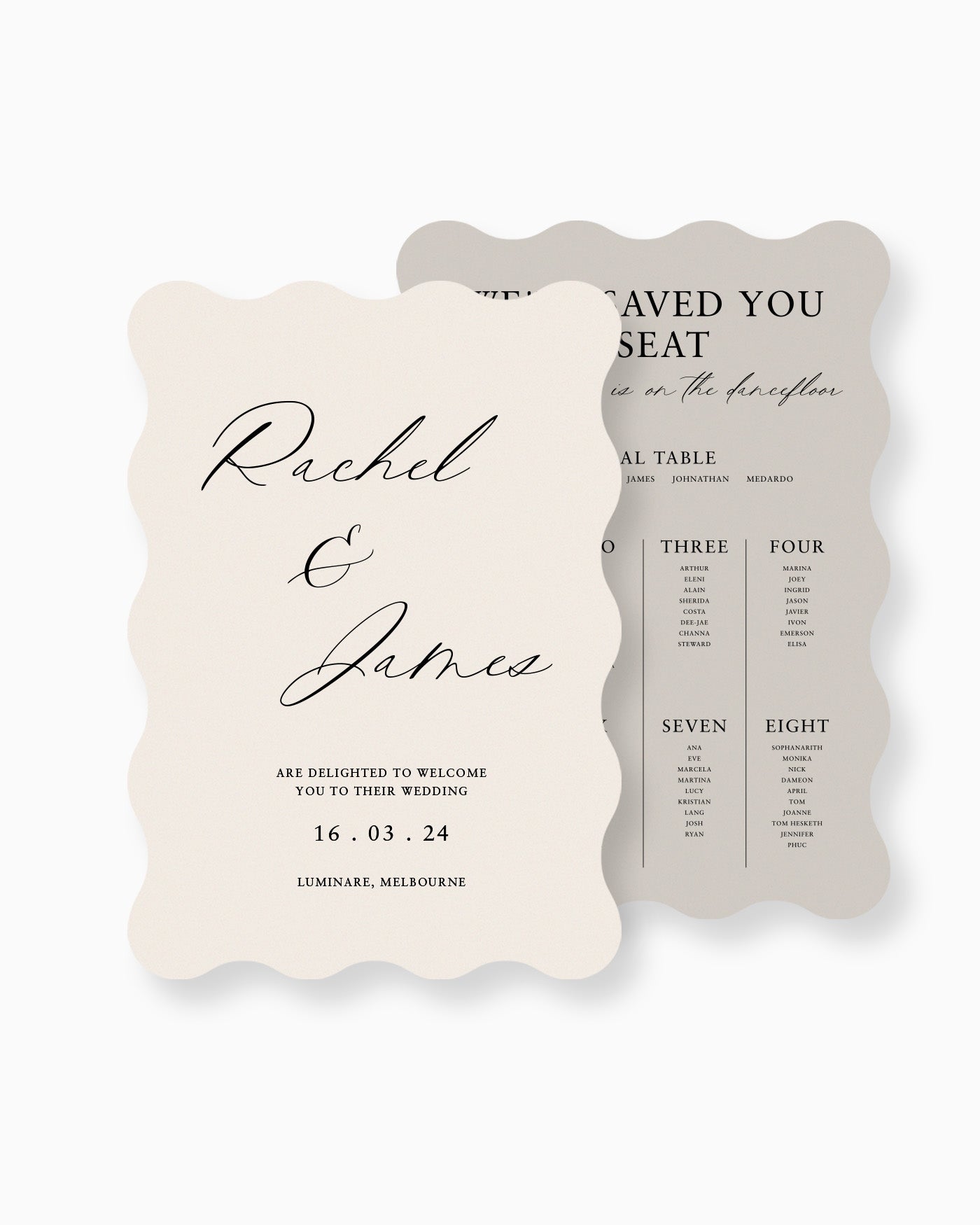 Peppermint Press On the Day Amour Large Signage Package