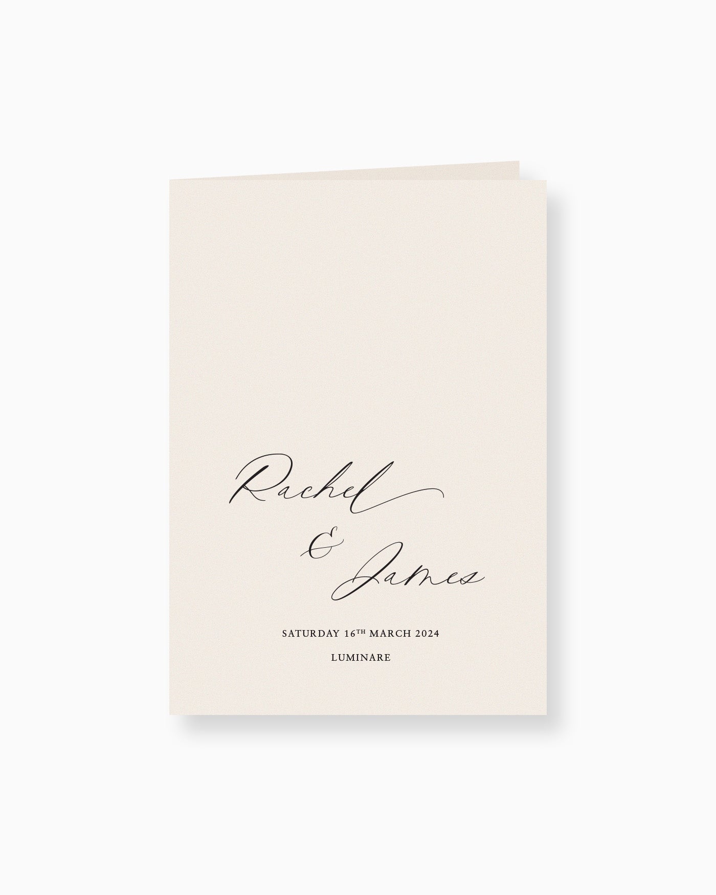 Peppermint Press On the Day Amour Ceremony Booklet