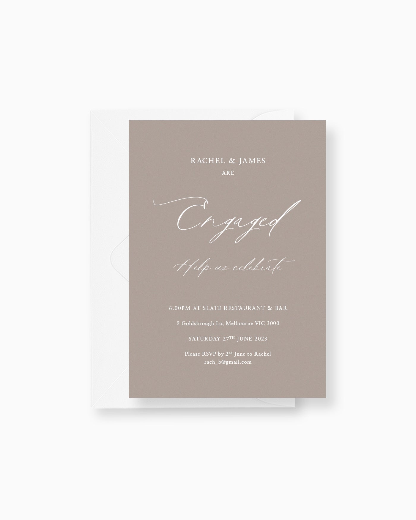 Peppermint Press mws_apo_generated Amour Engagement Invite