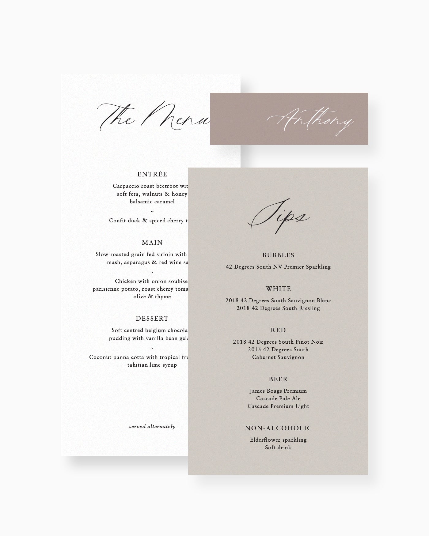 Peppermint Press mws_apo_generated Amour Menu Package