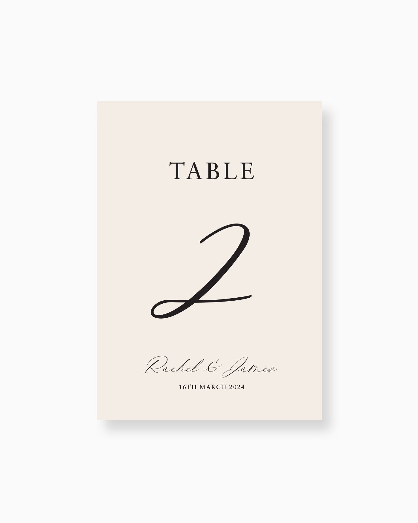 Peppermint Press On the Day Amour Small Signage