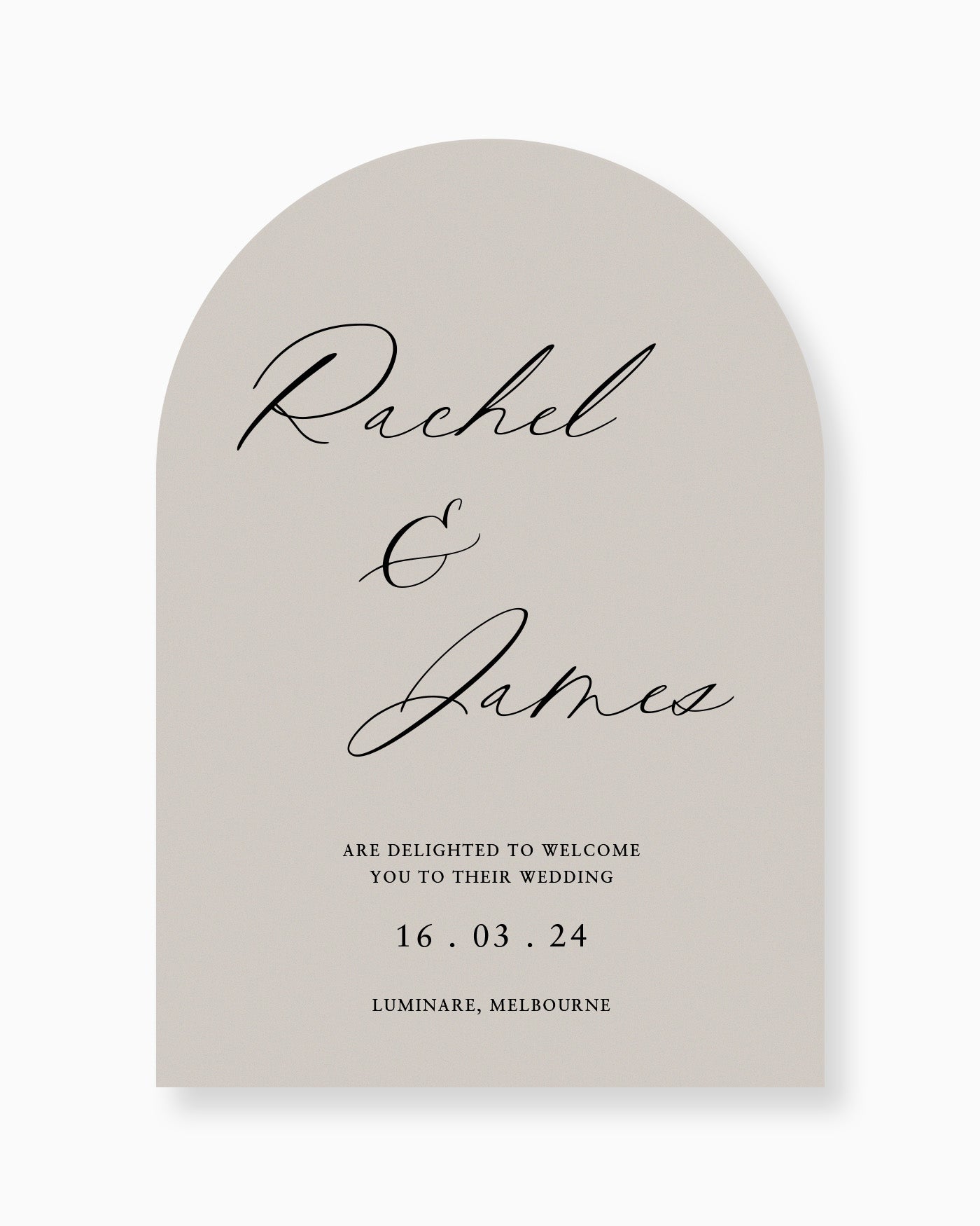 Peppermint Press On the Day Amour Welcome Sign