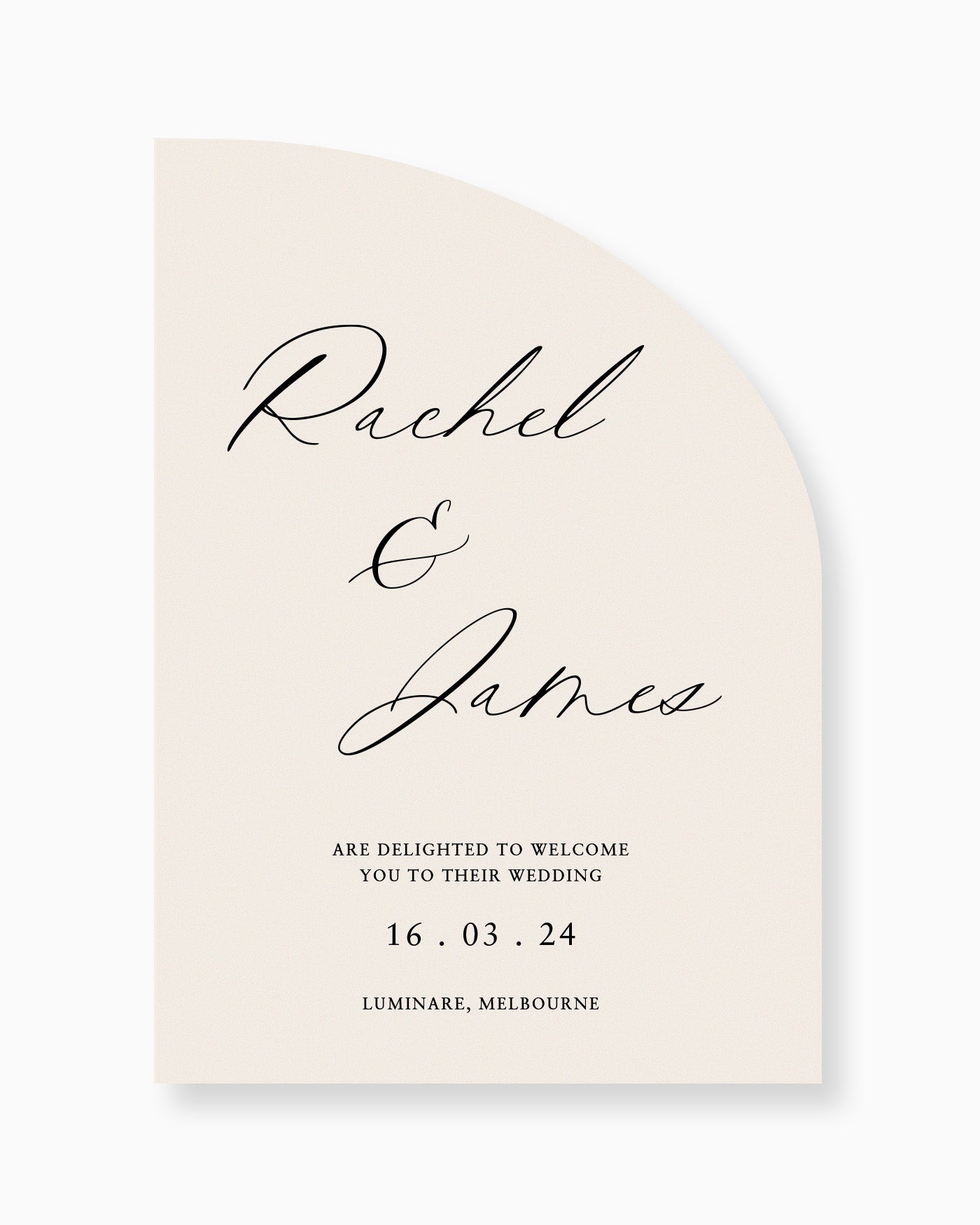 Peppermint Press On the Day Amour Welcome Sign